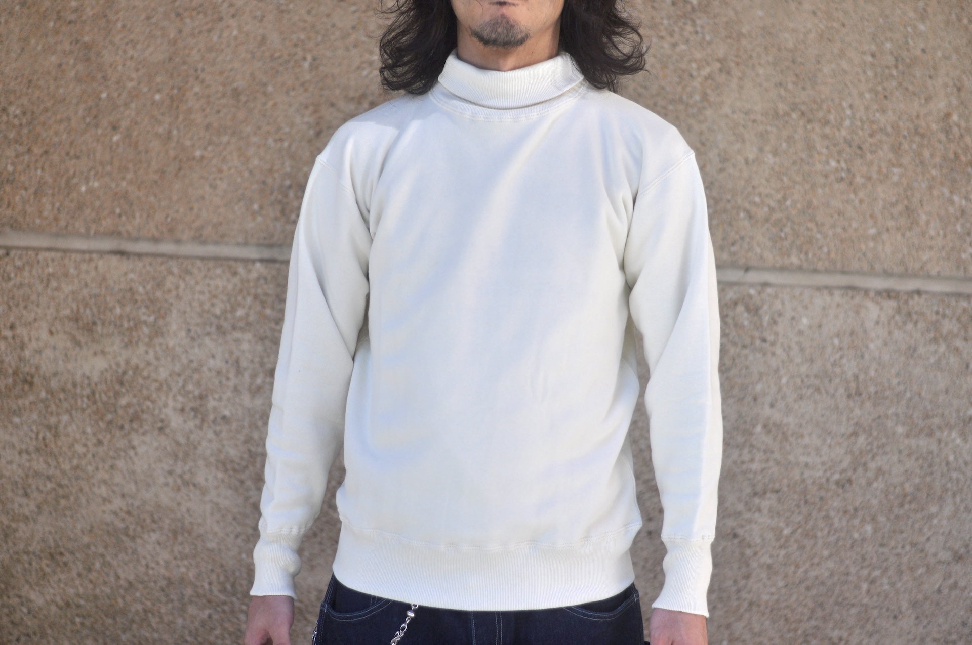 Warehouse Co. Lot. 468 10oz "High-Neck" Loopwheeled Sweatshirt (Beige)