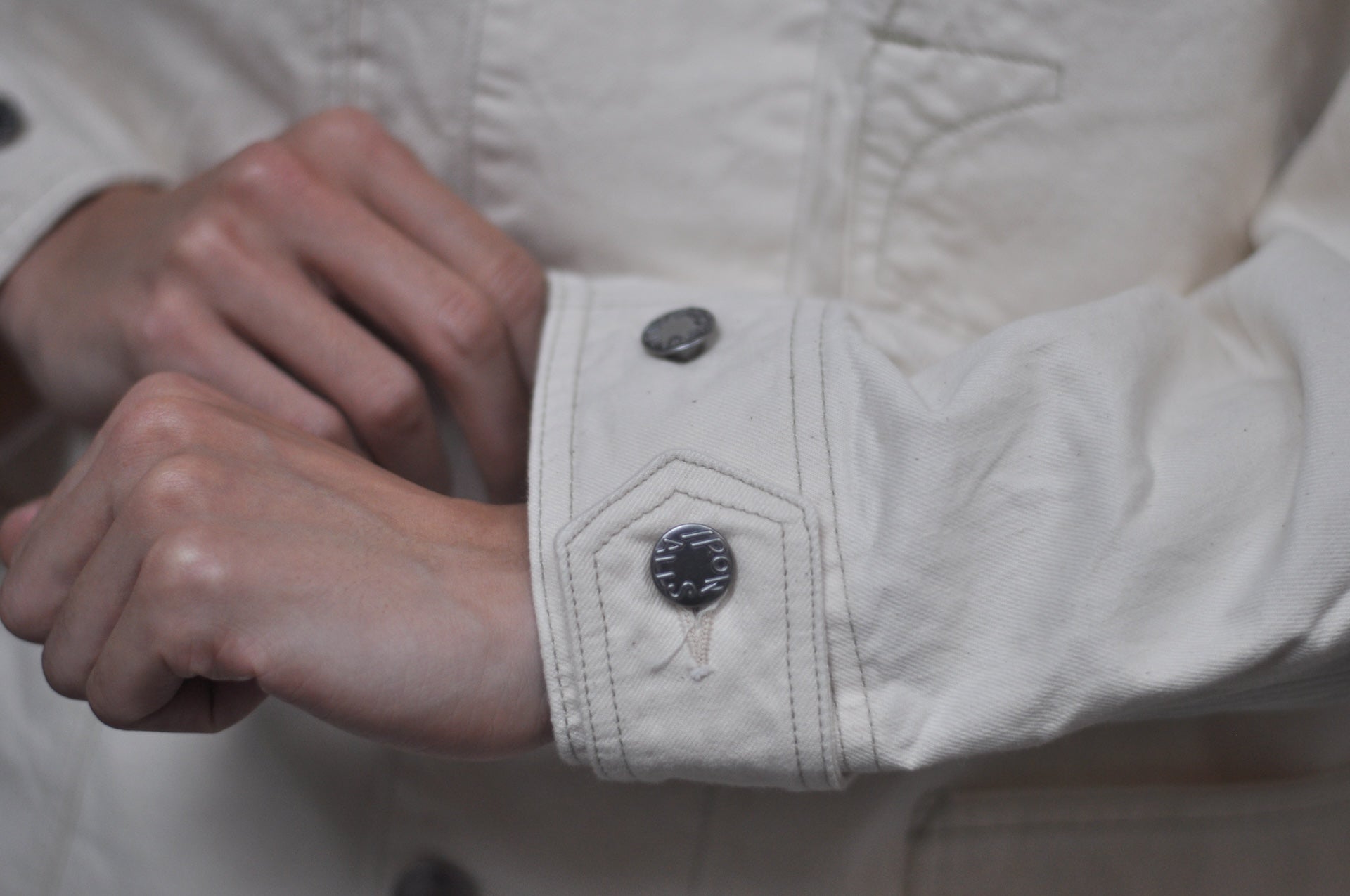 Freewheelers 11oz Lot. 100 "Ironalls" Cotton Drill Jacket (Raw White)