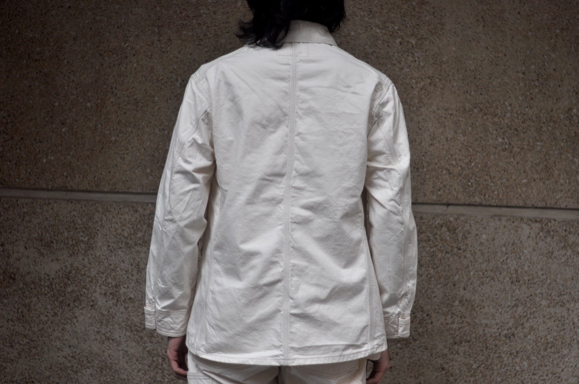 Freewheelers 11oz Lot. 100 "Ironalls" Cotton Drill Jacket (Raw White)