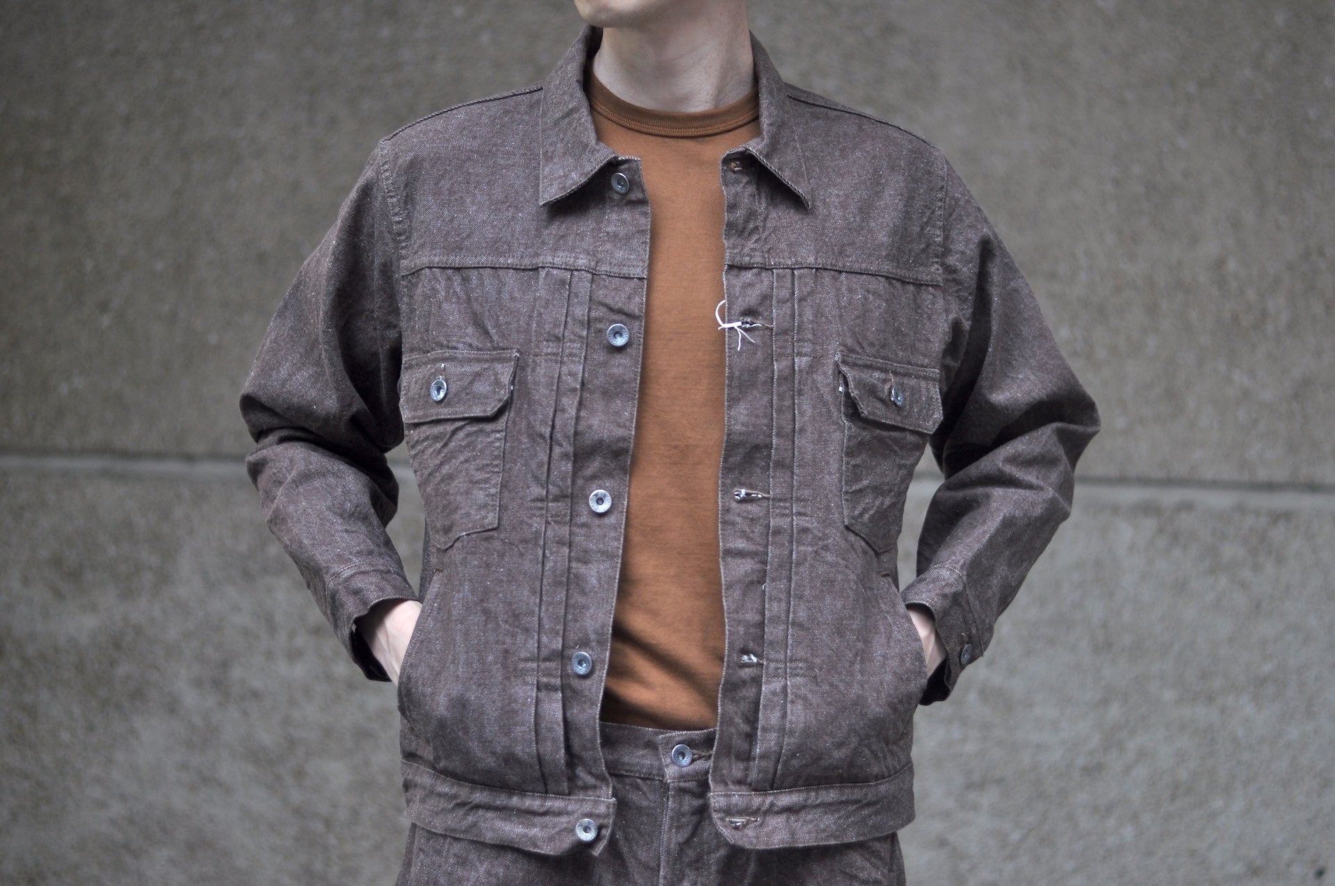 Samurai 15oz “Kanoko Brown” Modified Type 2 Denim Jacket