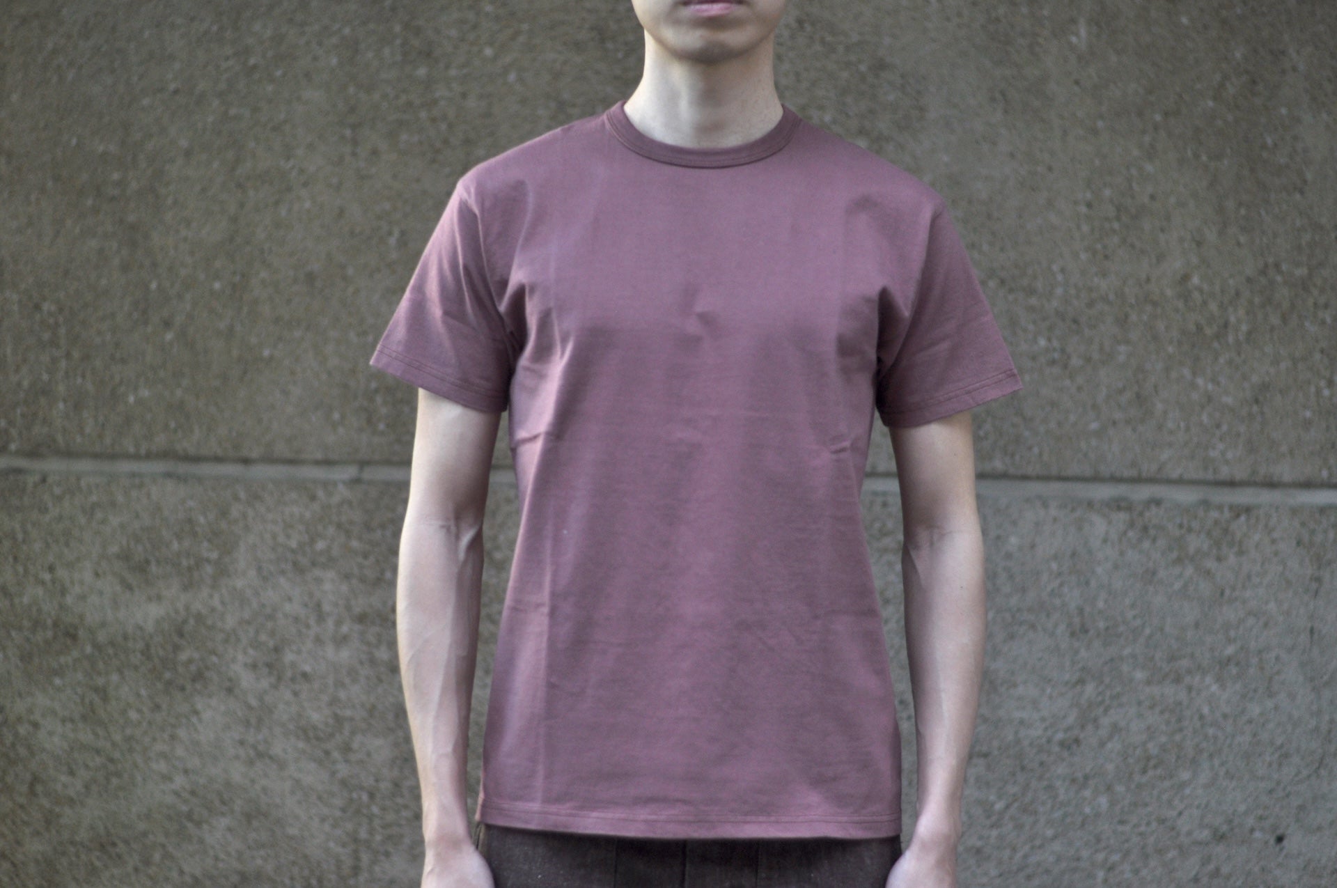 Samurai 8.5oz Loopwheeled "Overseas-Edition" Plain Tee (Bean Red)