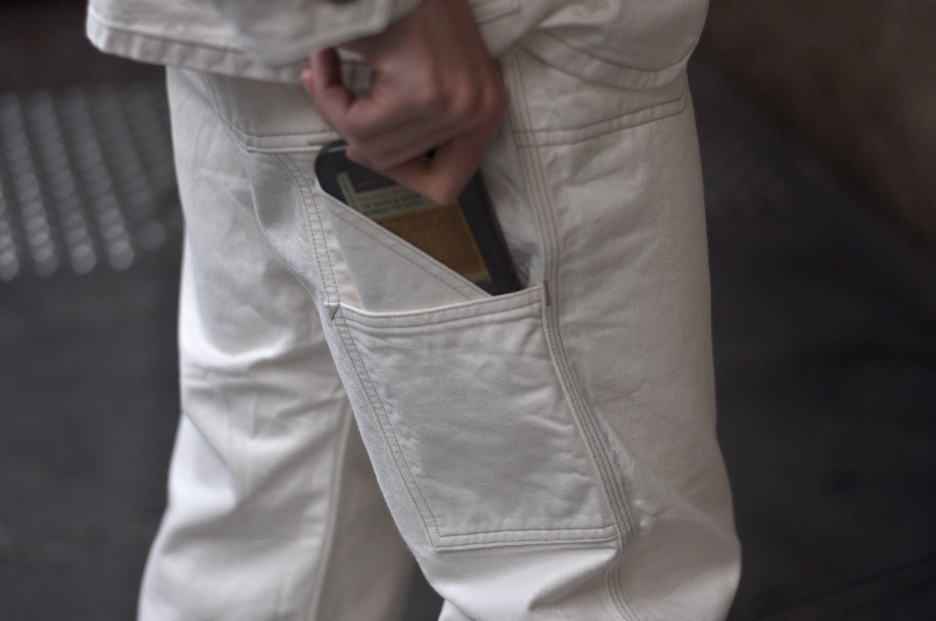 Freewheelers 11oz Lot. 102 "Ironalls" Cotton Drill Overalls (Raw White)