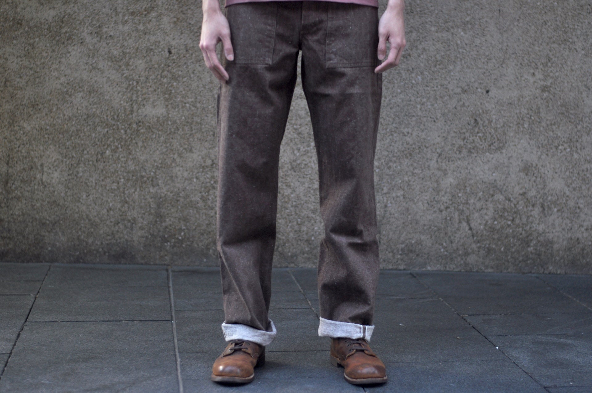 Samurai 15oz “Kanoko Brown” Denim Baker Pants