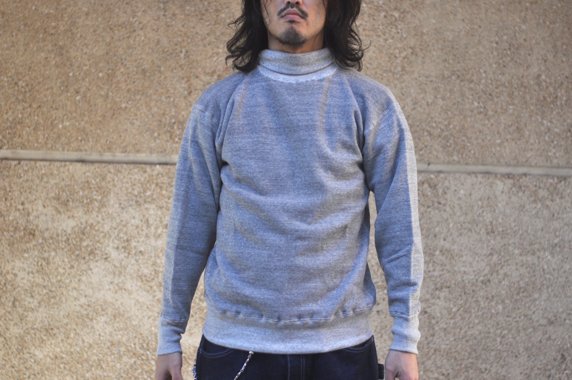 Warehouse Co. Lot. 468 10oz "High-Neck" Loopwheeled Sweatshirt (Grey)