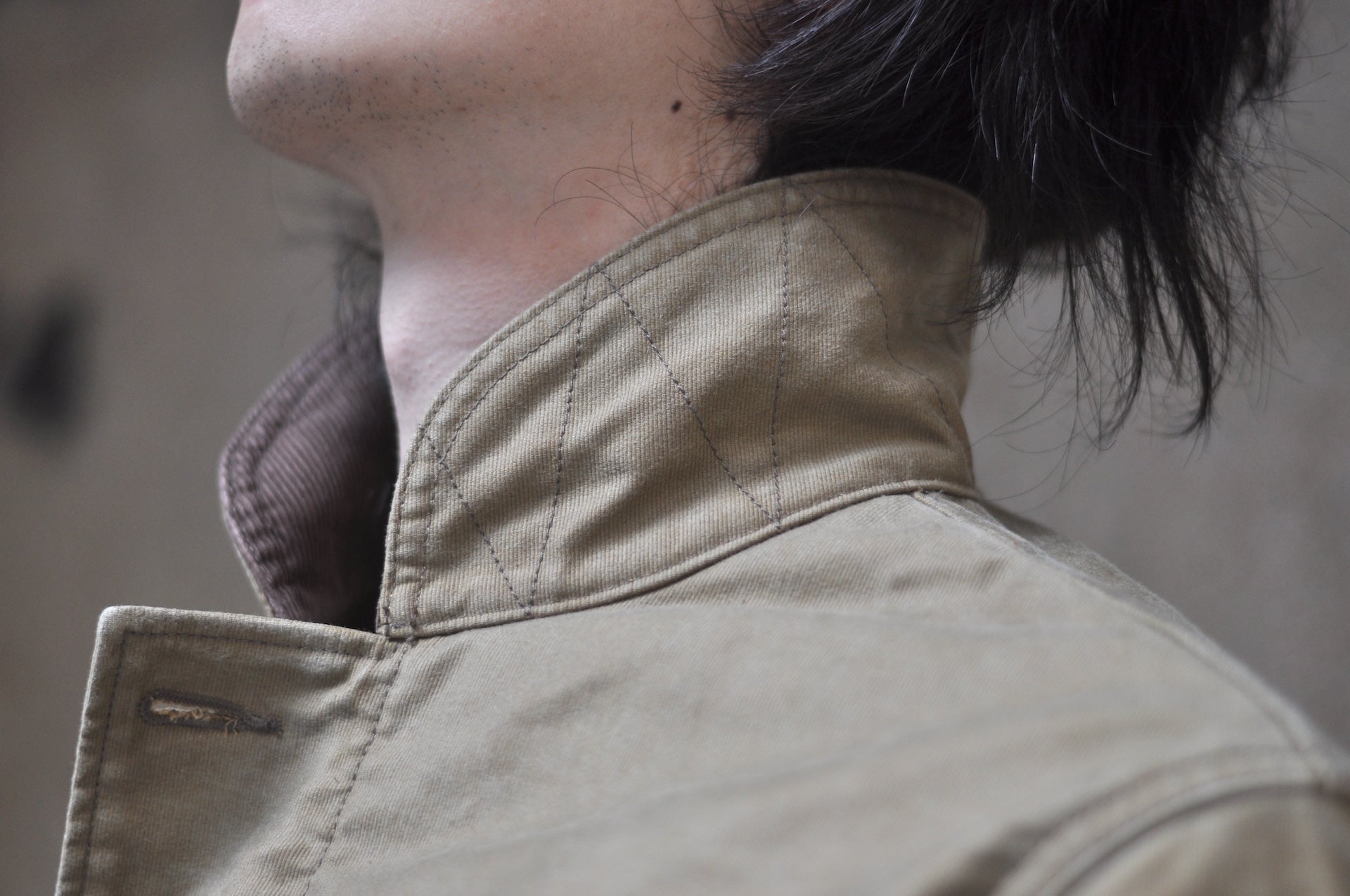 Iron Heart 12oz Whipcord "Multi-Season" N-1 Deck Jacket (Khaki)