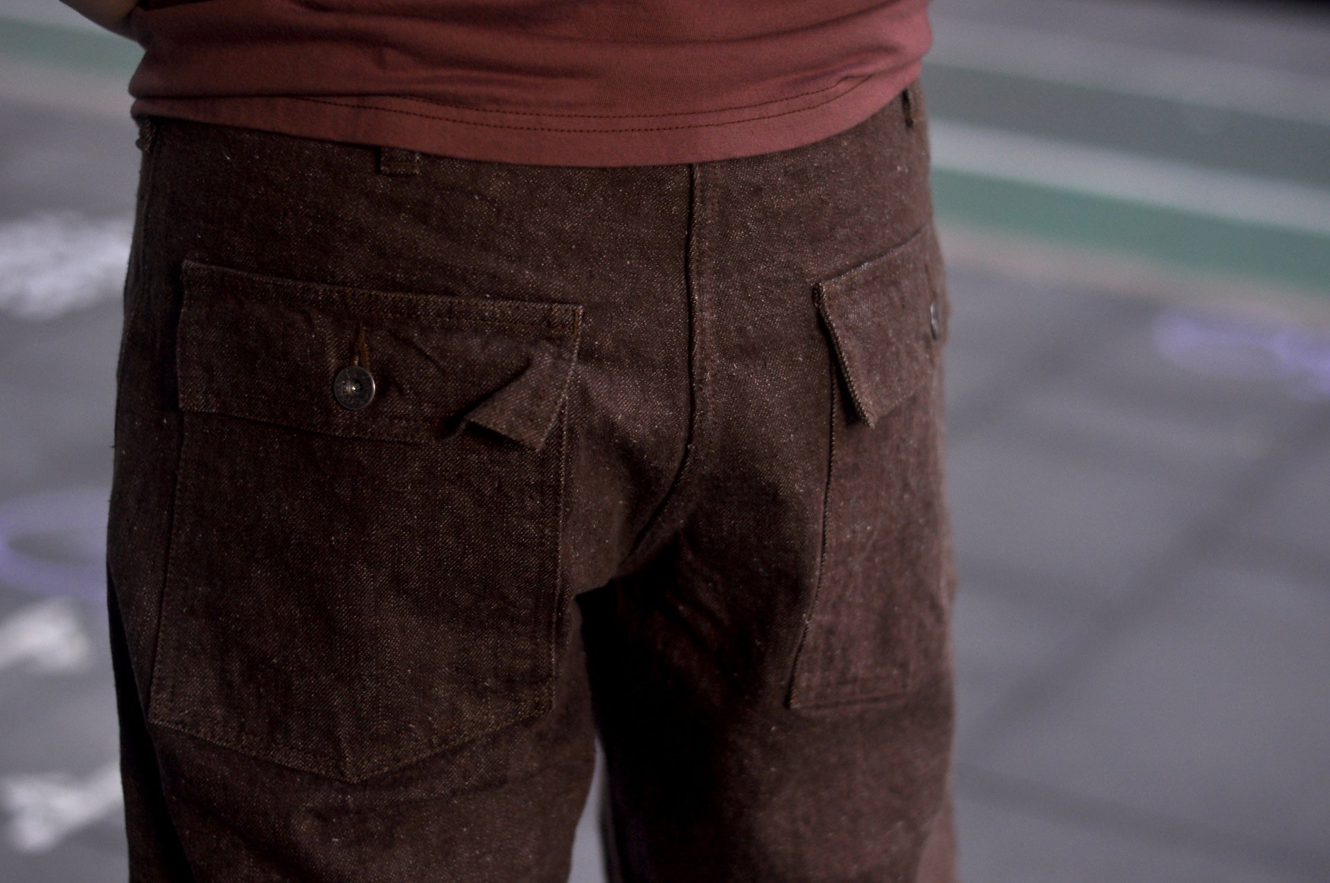 Samurai 15oz “Kanoko Brown” Denim Baker Pants