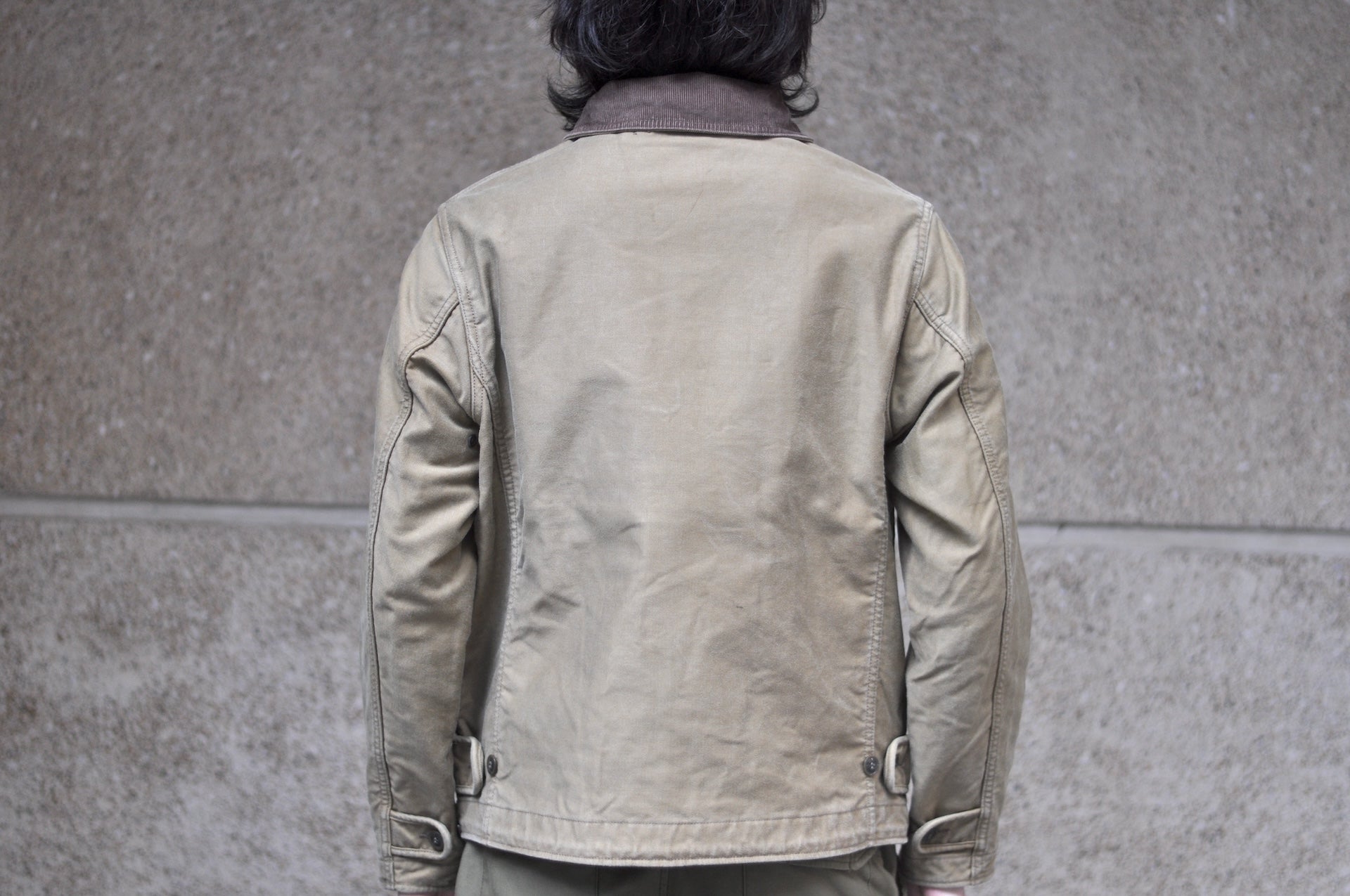 Iron Heart 12oz Whipcord "Multi-Season" N-1 Deck Jacket (Khaki)