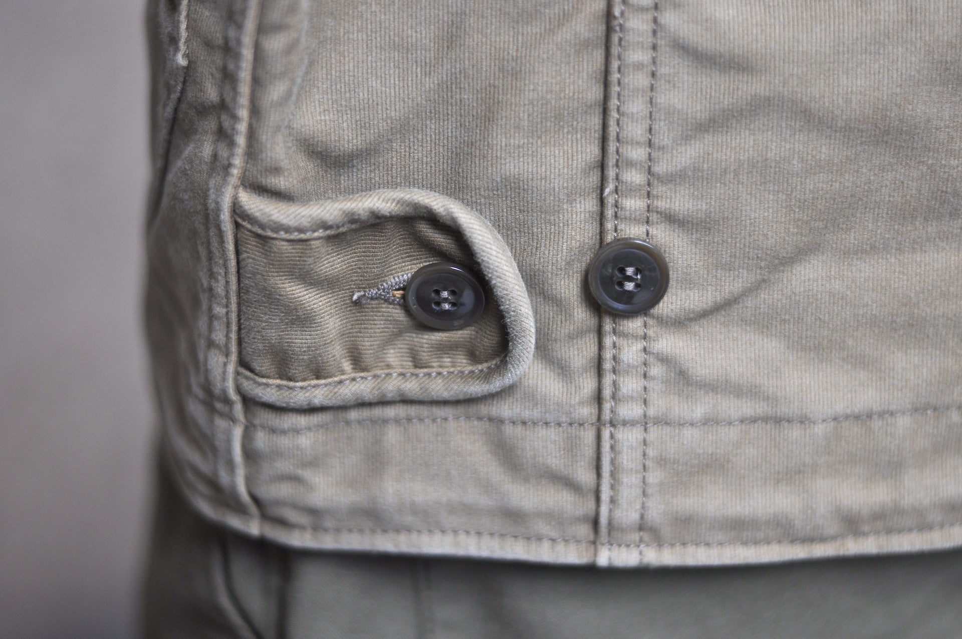 Iron Heart 12oz Whipcord "Multi-Season" N-1 Deck Jacket (Khaki)