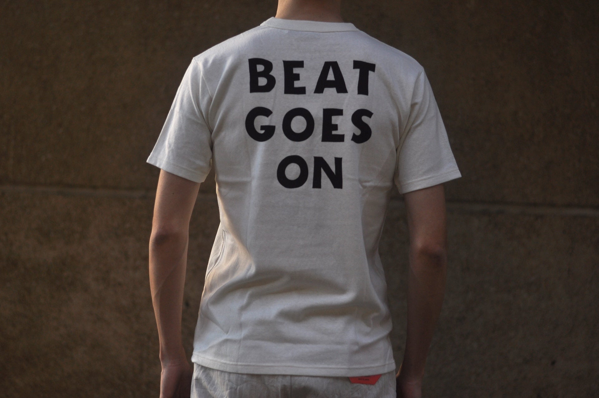 Freewheelers 6oz “BEAT GOES ON” Graphic Tee (Off White)