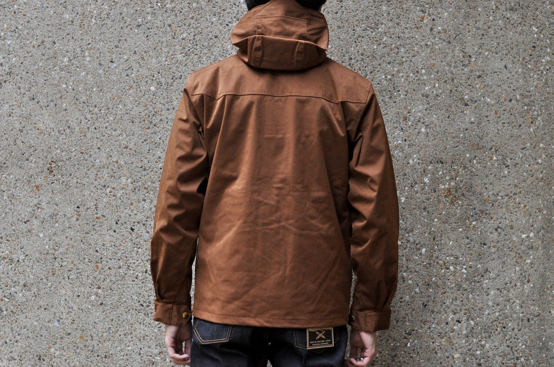 Unique Garment Suede-Touch 'Bird View' Mountain Parka (Brown)