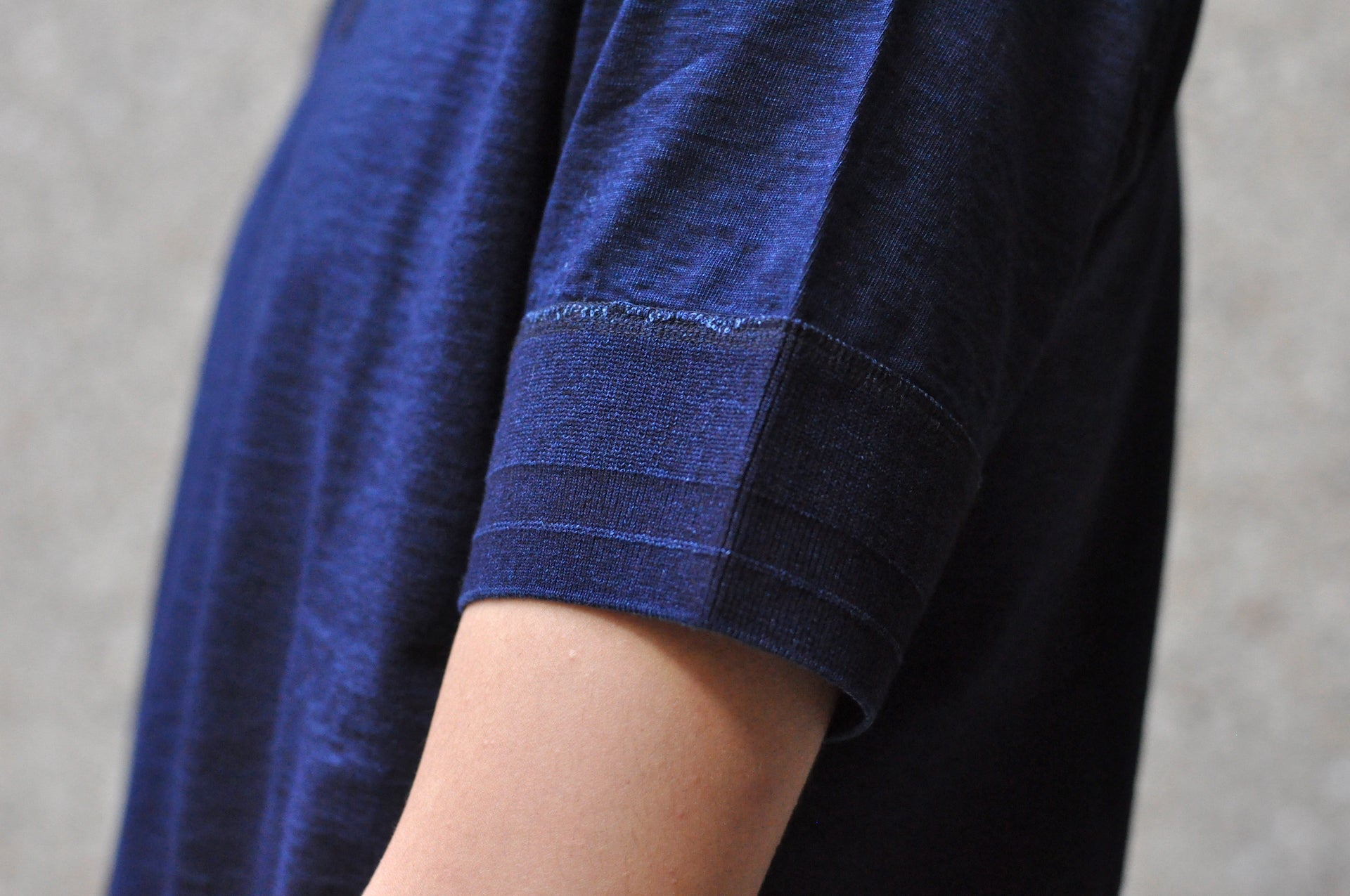 Pure Blue Japan 6.5oz "Signature" Henley Tee (Grand Indigo)