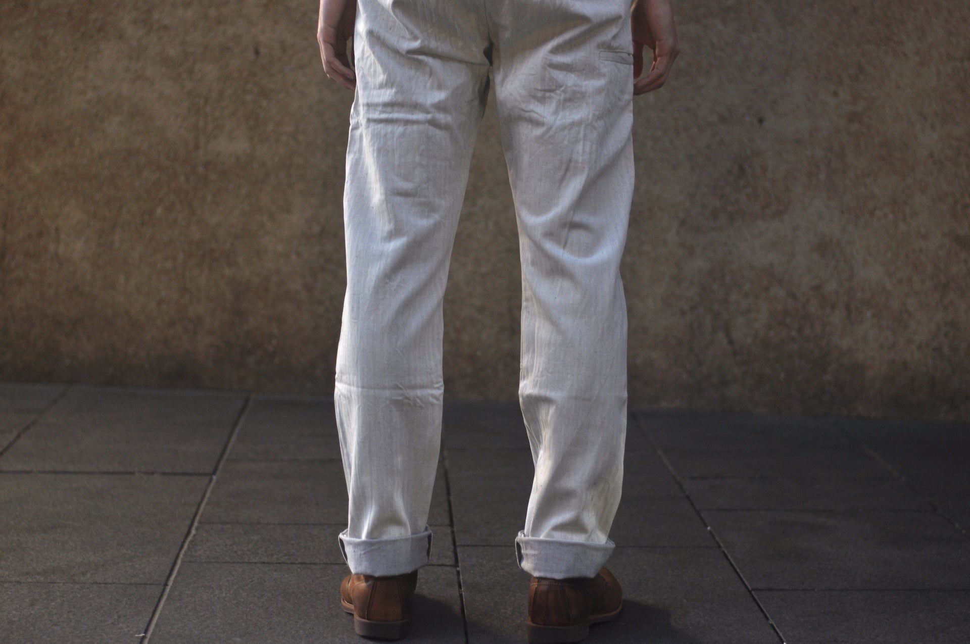 Samurai 13oz HBT Denim Double-Knee Work Pants (Oatmeal)
