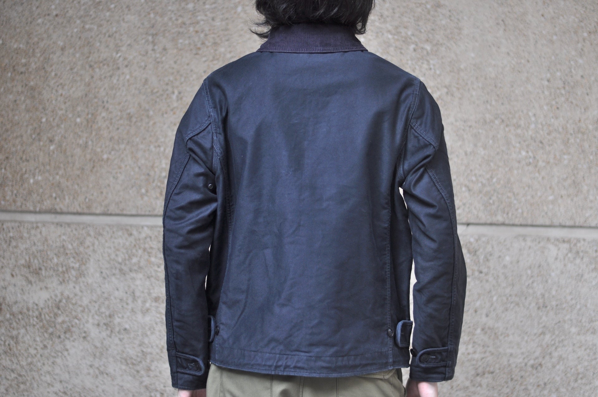 Iron Heart 12oz Whipcord "Multi-Season" N-1 Deck Jacket (Black)