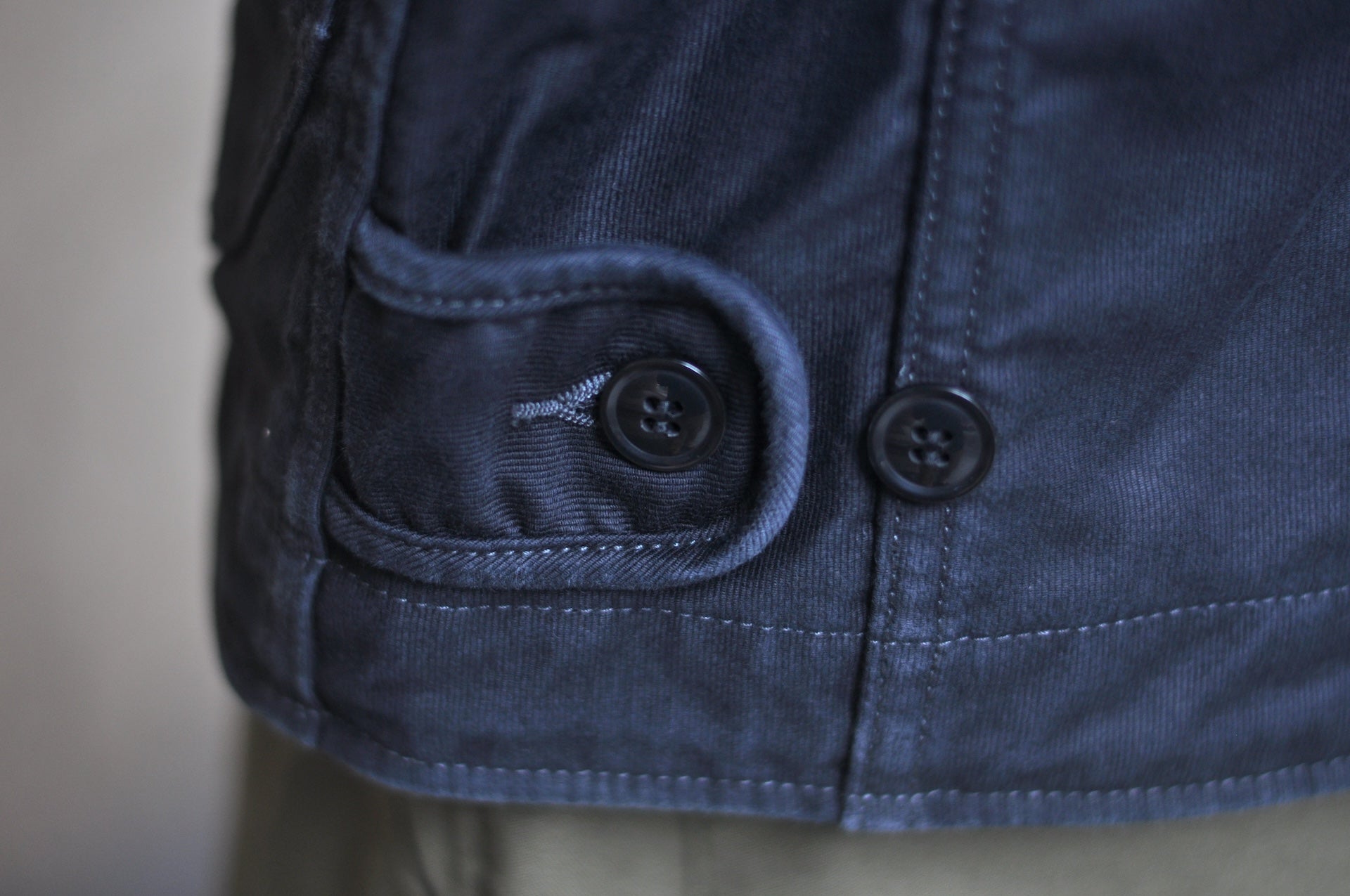 Iron Heart 12oz Whipcord "Multi-Season" N-1 Deck Jacket (Black)