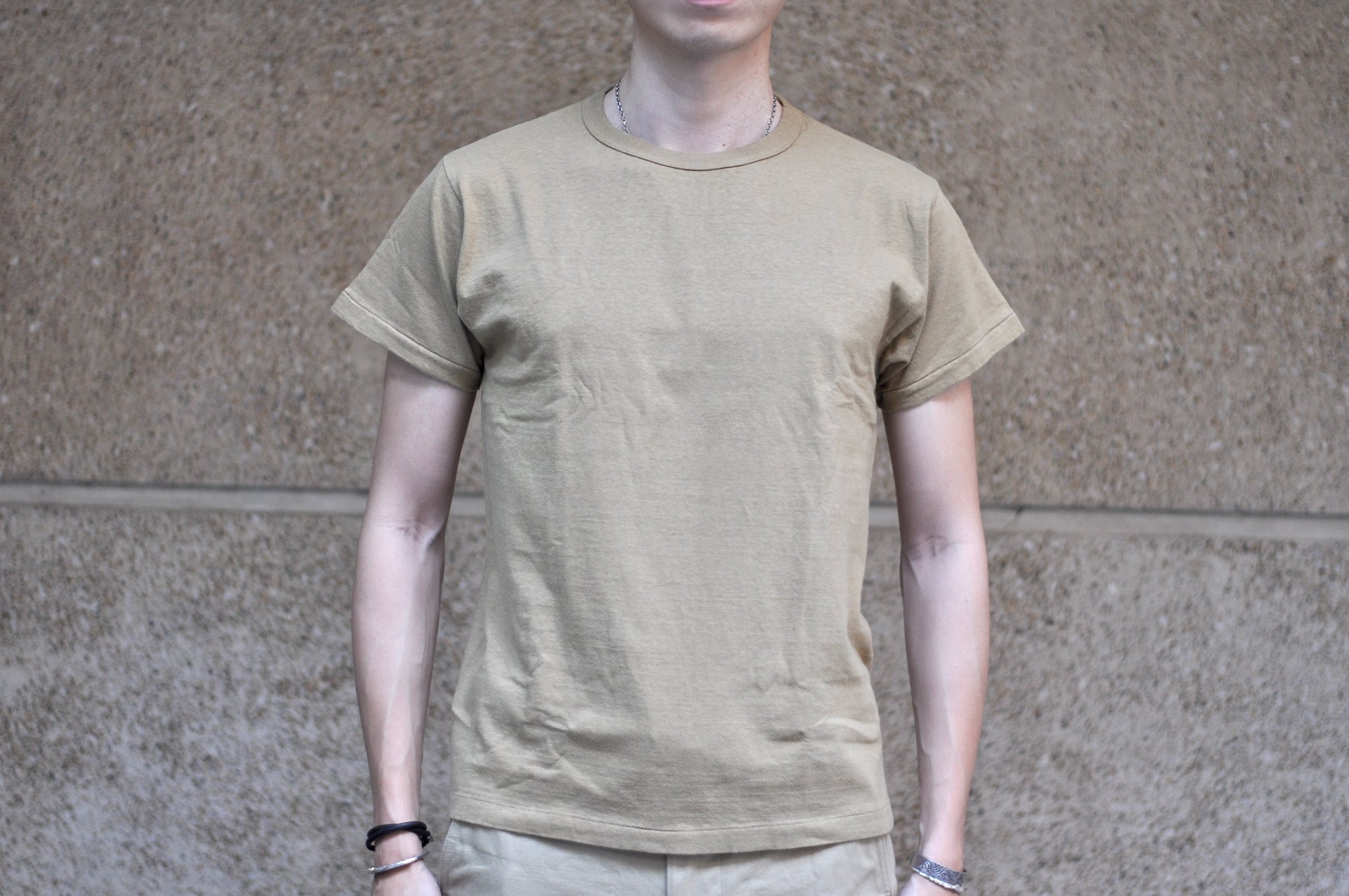 Samurai 6oz Super Slow Loopwheeled Tee (Beige)