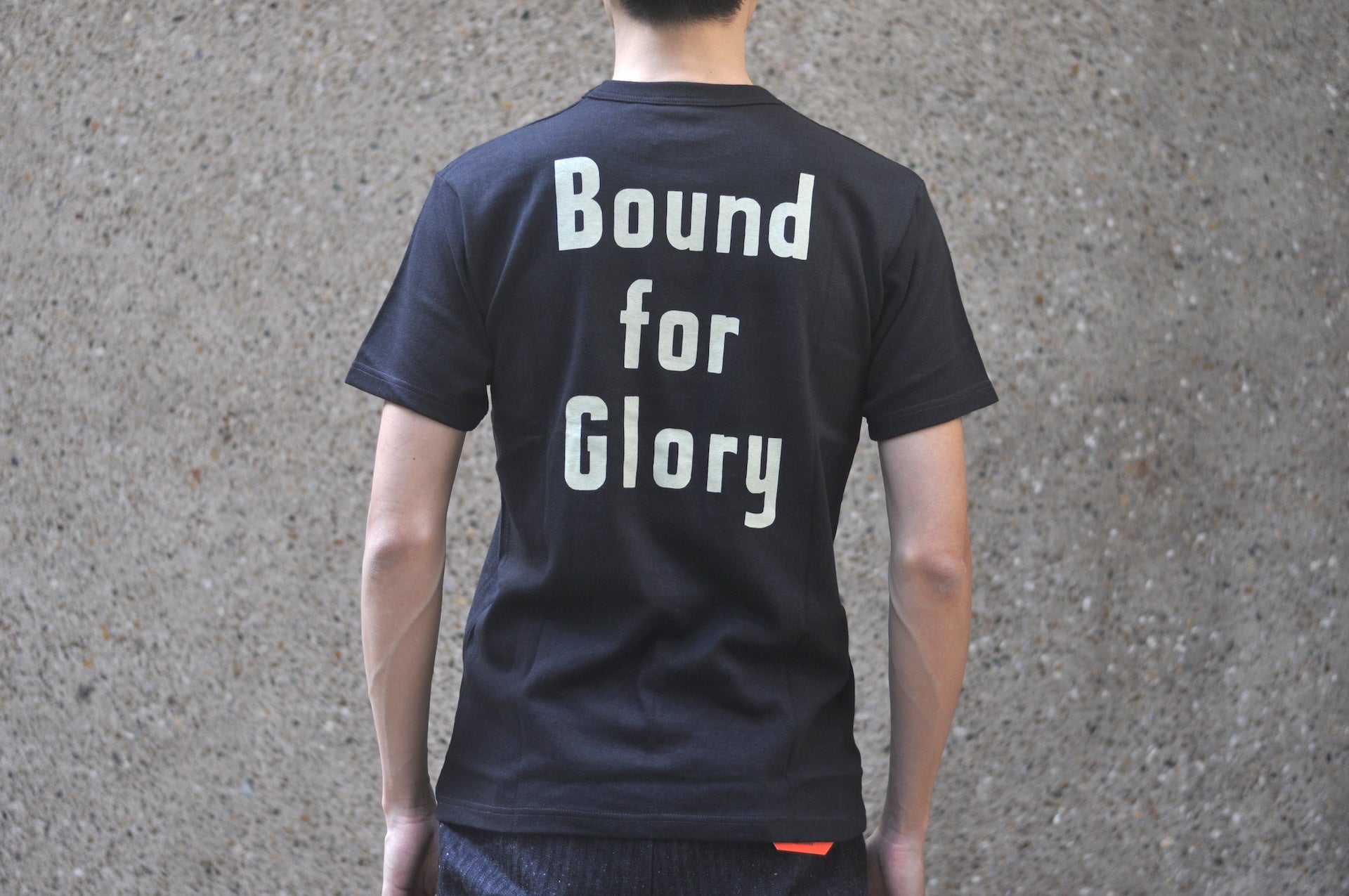 Freewheelers 6oz “BOUND FOR GLORY” Graphic Tee (Dark Jet Navy)