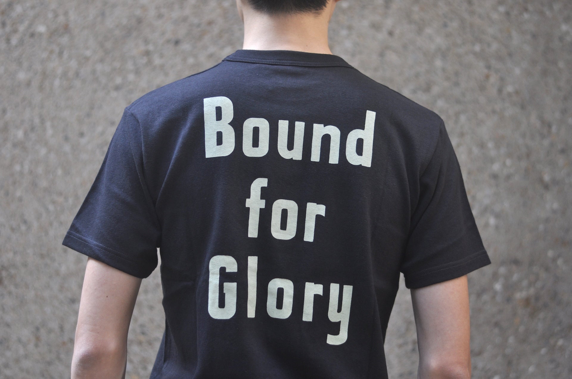 Freewheelers 6oz “BOUND FOR GLORY” Graphic Tee (Dark Jet Navy)