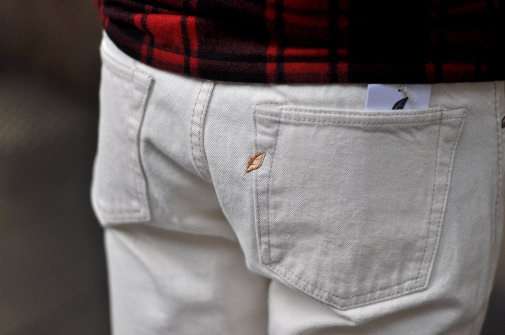 Pure Blue Japan 14oz 1172-2 Ecru X Beige Denim (Relaxed Tapered fit)