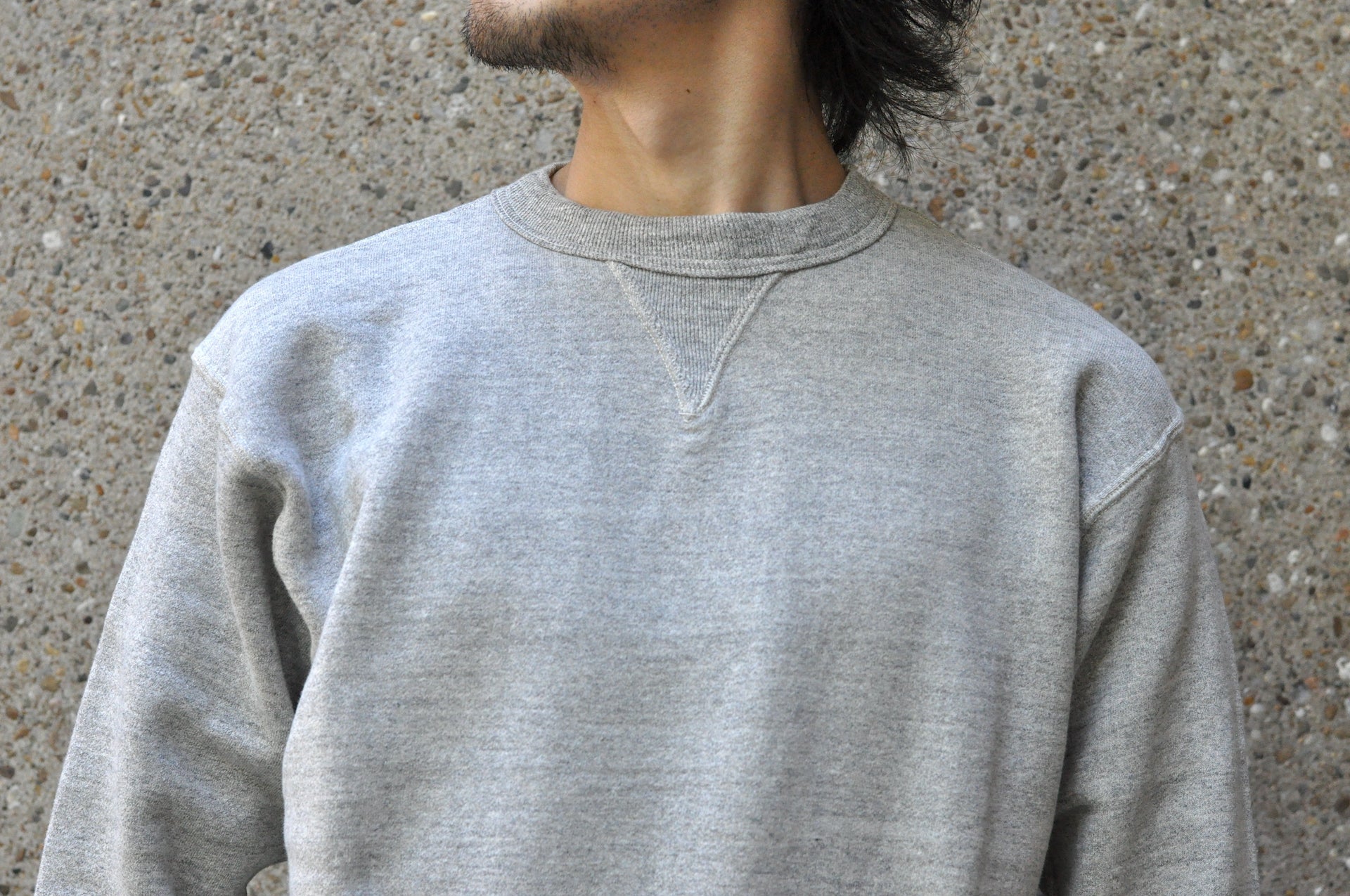 Dubble Works 11oz "Tsuri-ami" Loopwheeled Sweatshirt (Heather Grey)