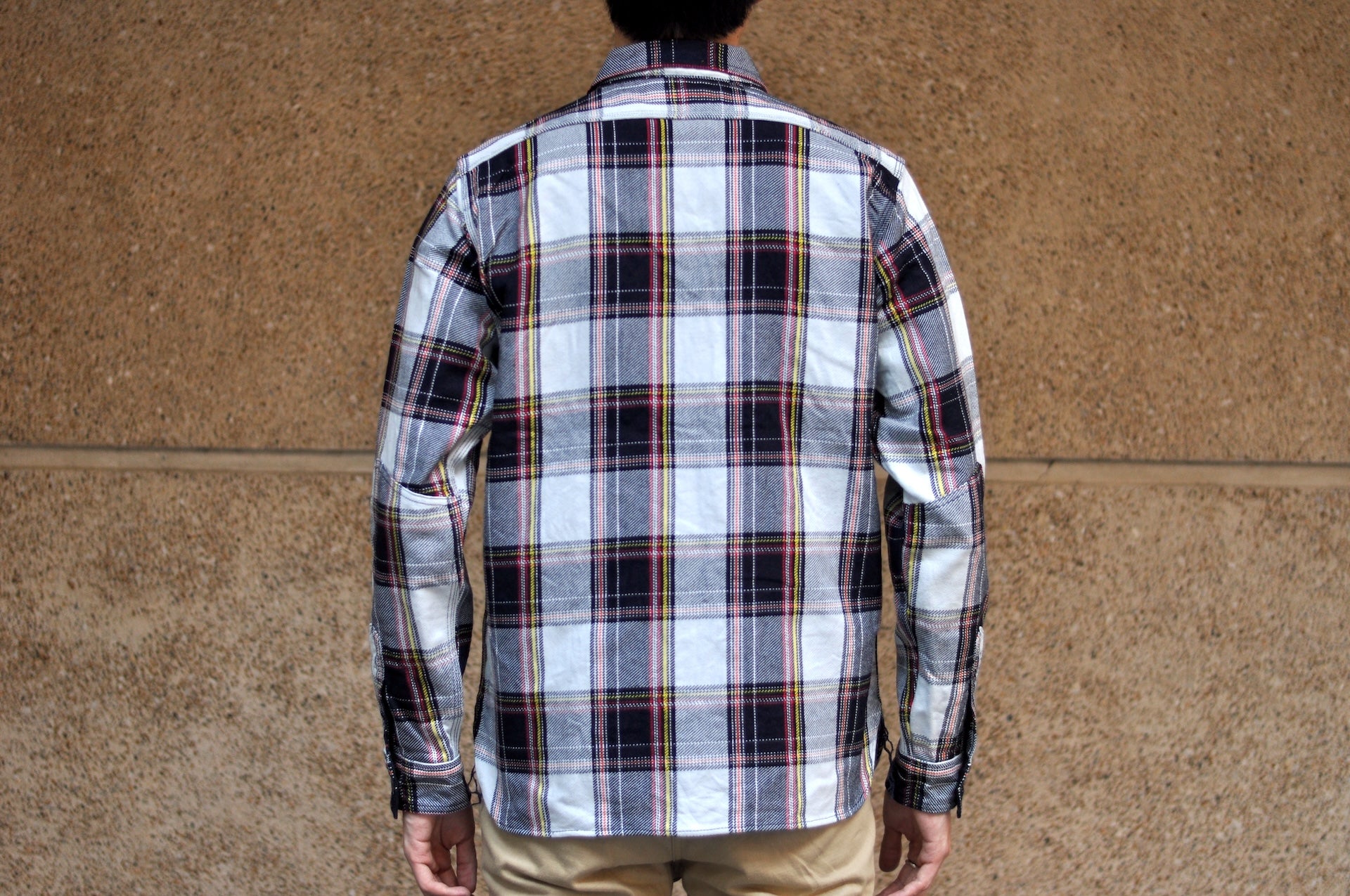 Samurai Indigo Dyed Heavyweight Flannel Workshirt (Storm Cloud Blue)