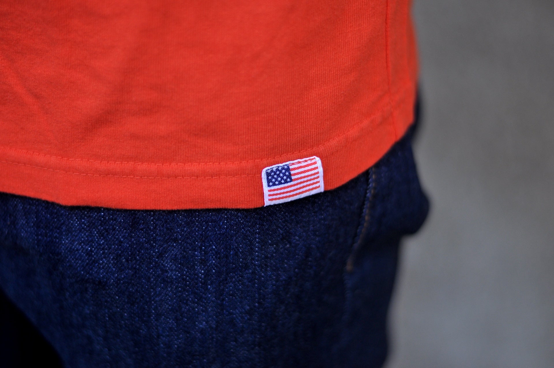 Studio D'Artisan 7oz 'USA Cotton' Loopwheeled Tee (Orange)