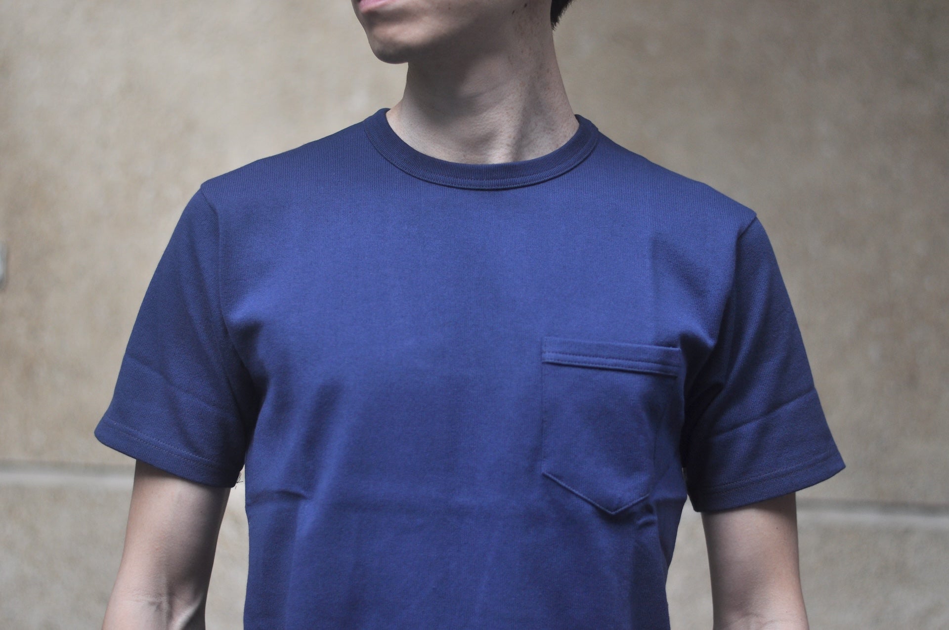 Freewheelers Heavyweight Short-Sleeved Pocket T-Shirt (Dry Navy)