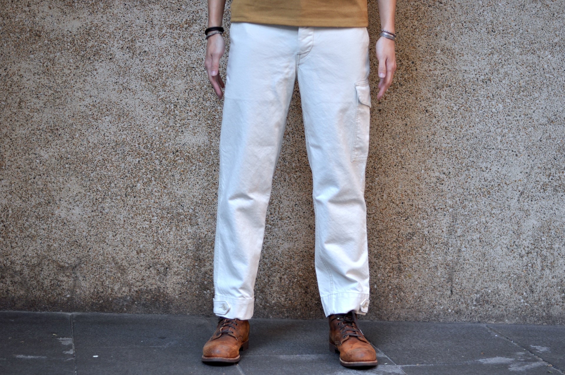 Freewheelers Military Kersey "Aviator's Trousers" (Raw White)