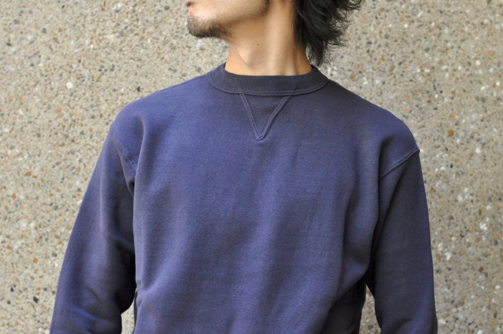 Dubble Works 11oz "Tsuri-ami" Loopwheeled Sweatshirt (Navy)