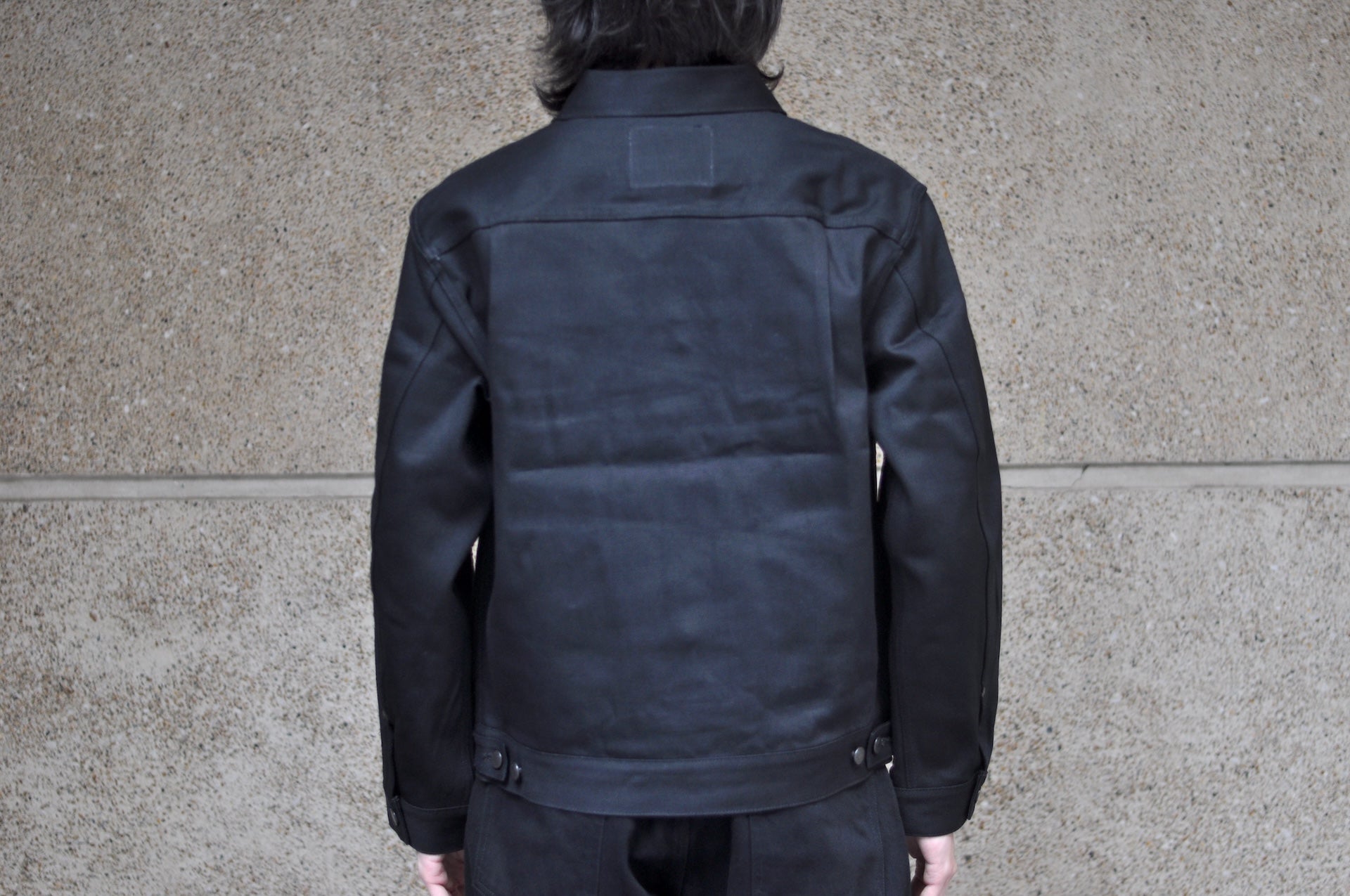 MOMOTARO JEANS 14.7oz "Solid Black" Modified Type 2 Denim Jacket