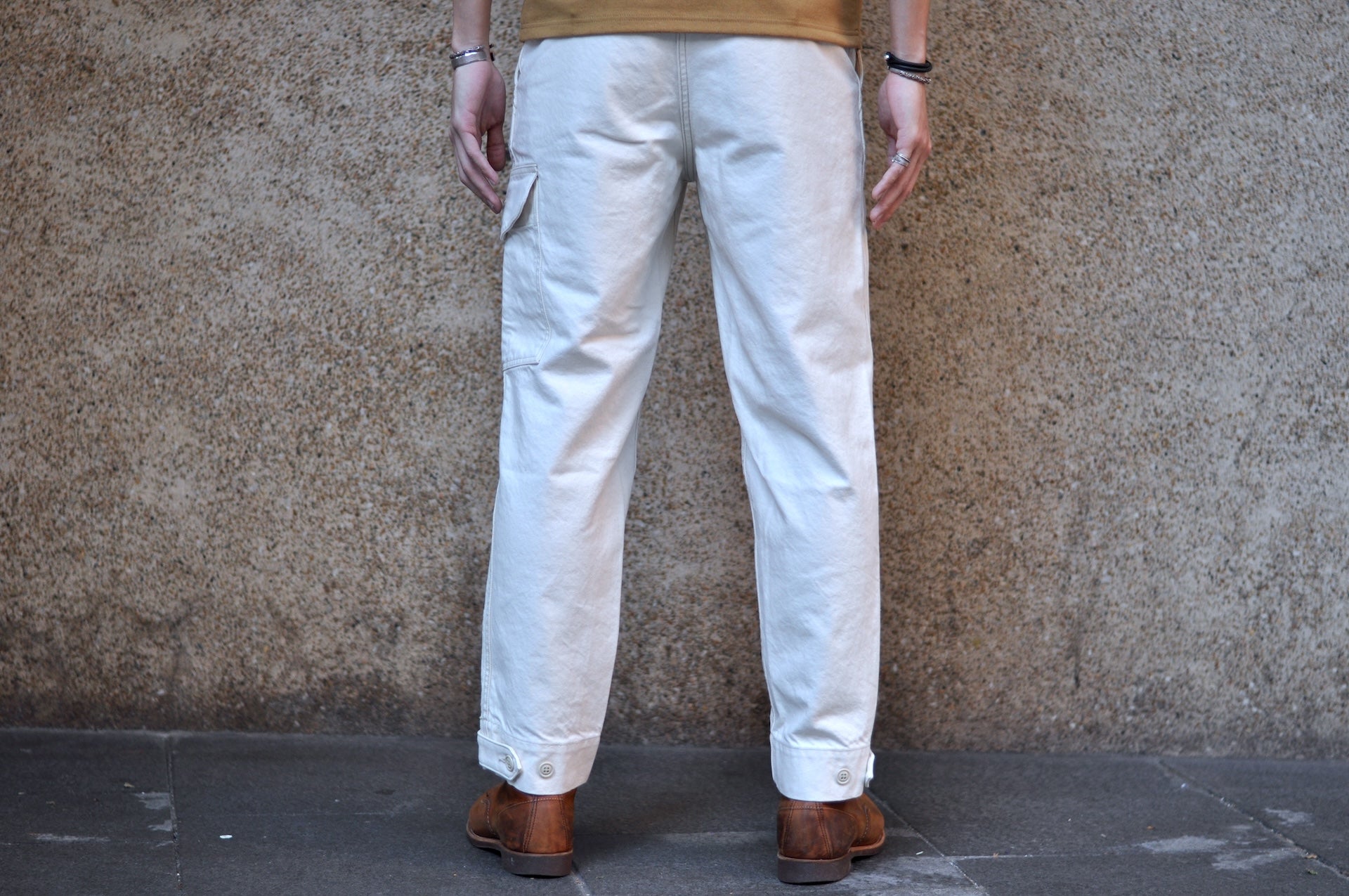 Freewheelers Military Kersey "Aviator's Trousers" (Raw White)