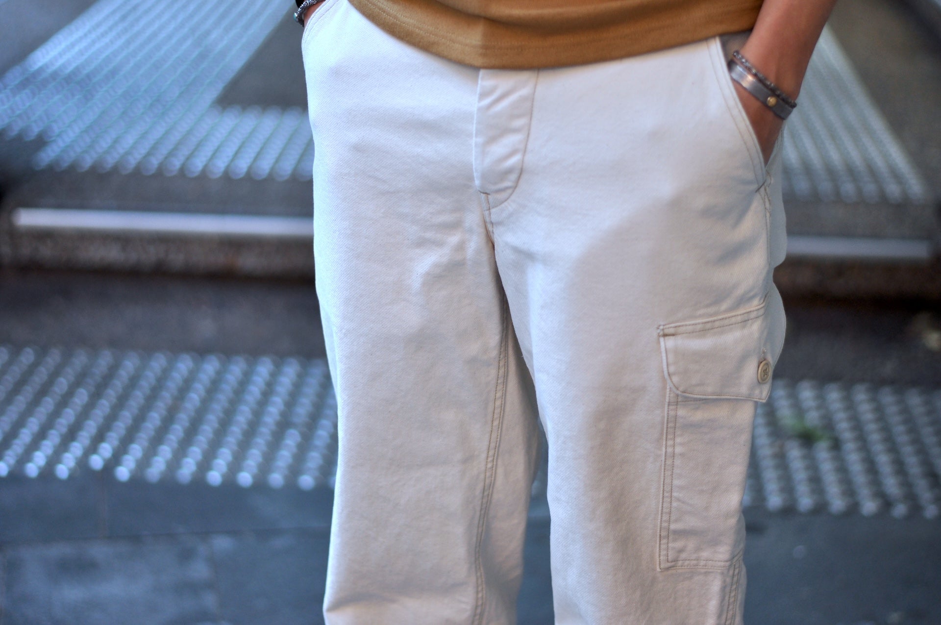 Freewheelers Military Kersey "Aviator's Trousers" (Raw White)