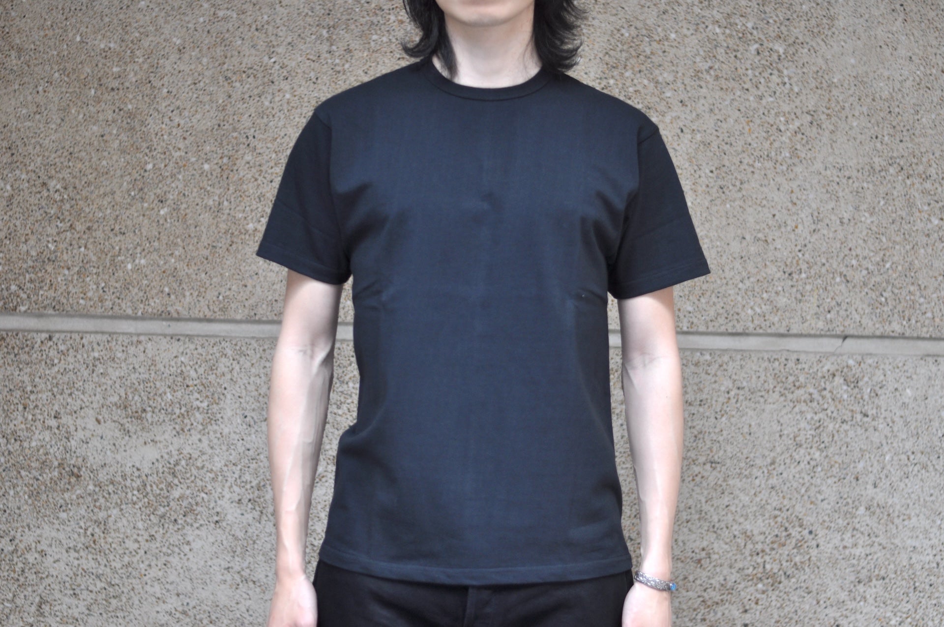 Unique Garment 8oz ‘Drill’ Loopwheeled Tee (Dawn Black)
