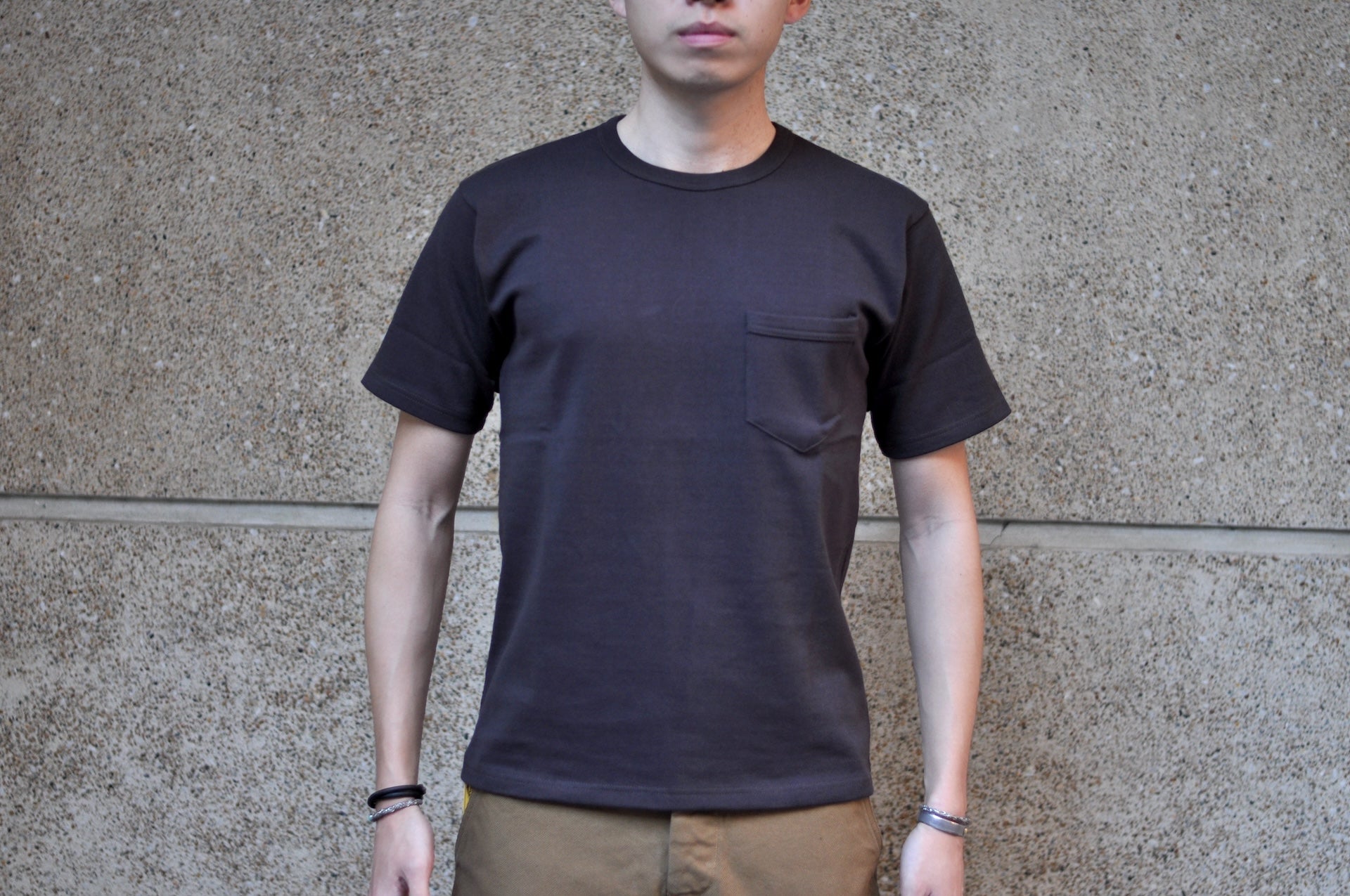 Freewheelers Heavyweight Jersey Pocket Tee (Jet Black)