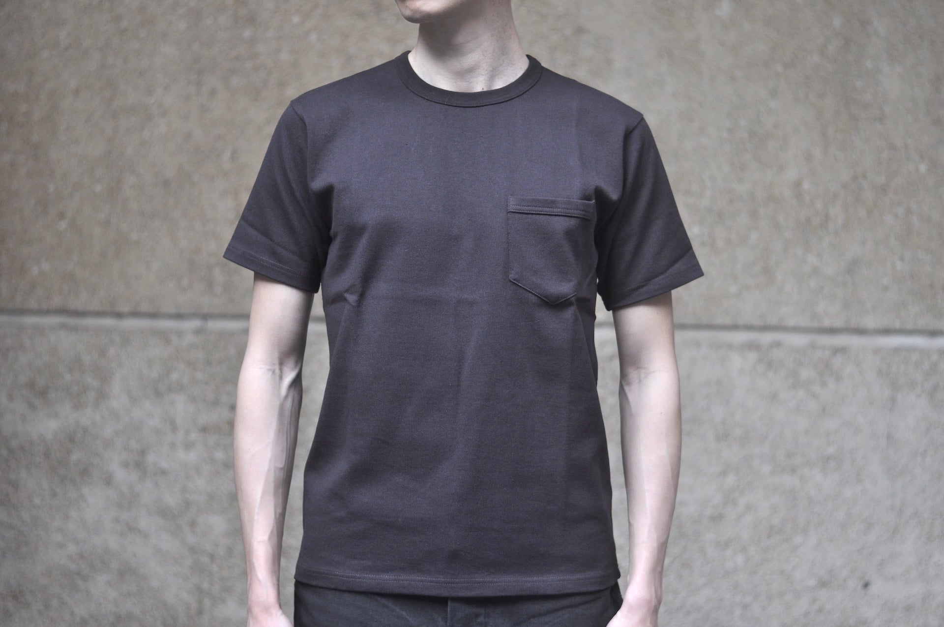 Freewheelers Heavyweight Short-Sleeved Pocket T-Shirt (Jet Black)