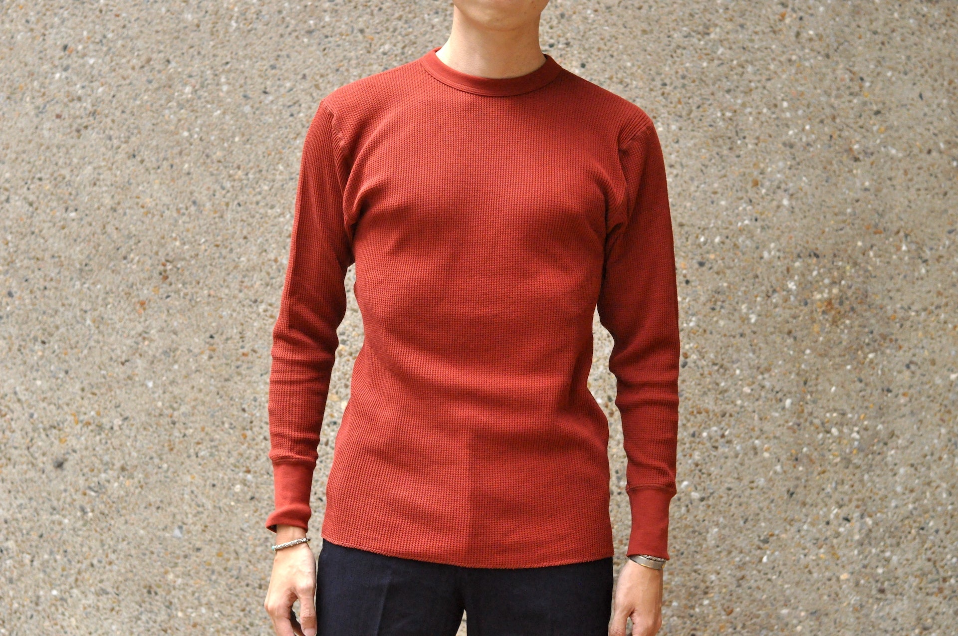 Freewheelers "Crew Neck" L/S Thermal (Red)