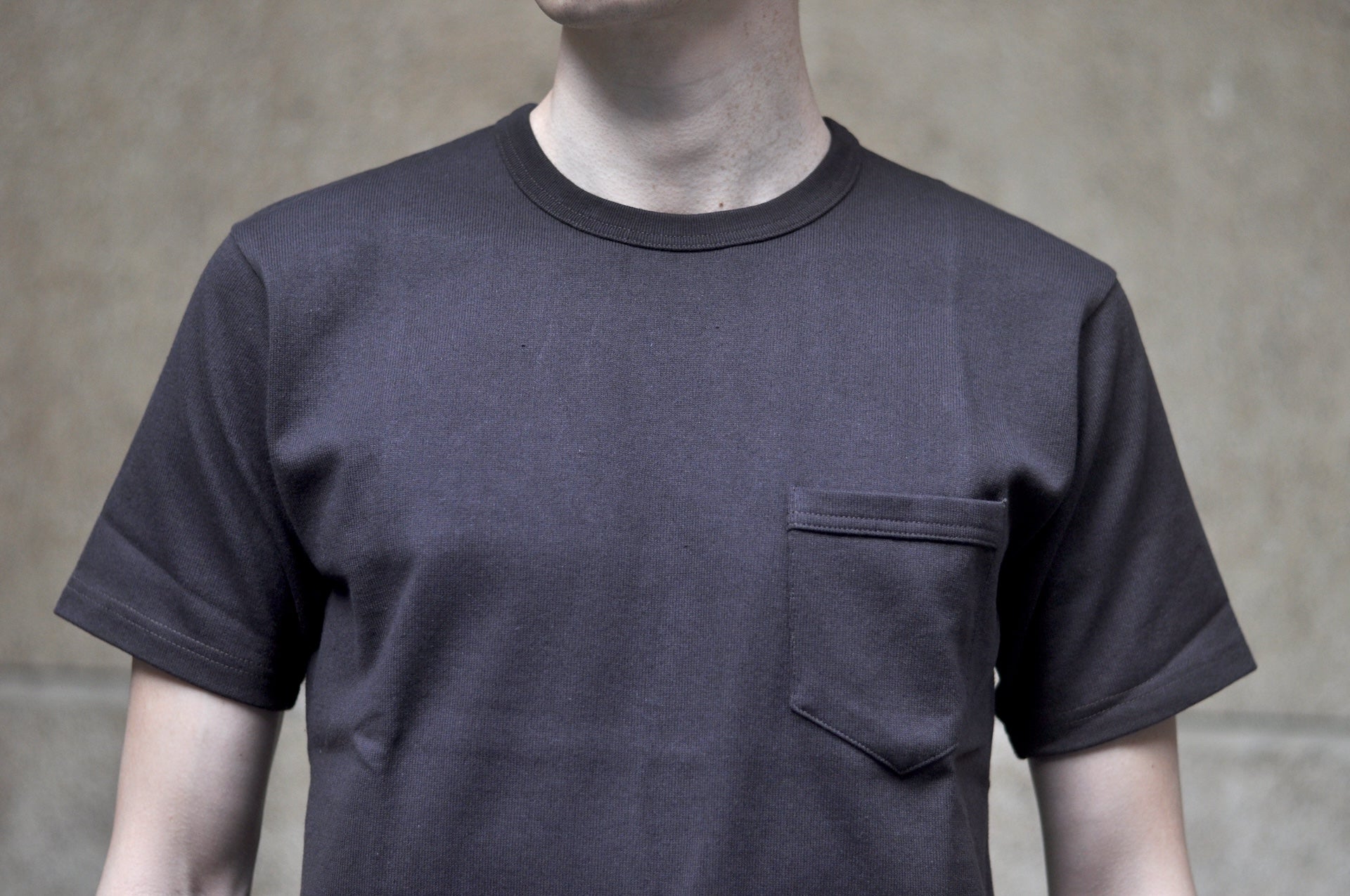Freewheelers Heavyweight Short-Sleeved Pocket T-Shirt (Jet Black)