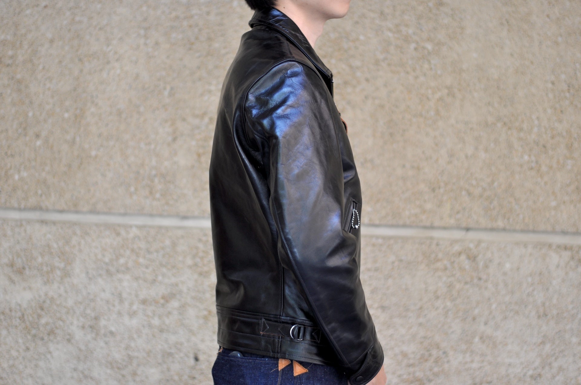 Freewheelers "Mulholland" Horsehide Jacket (Vintage Black)