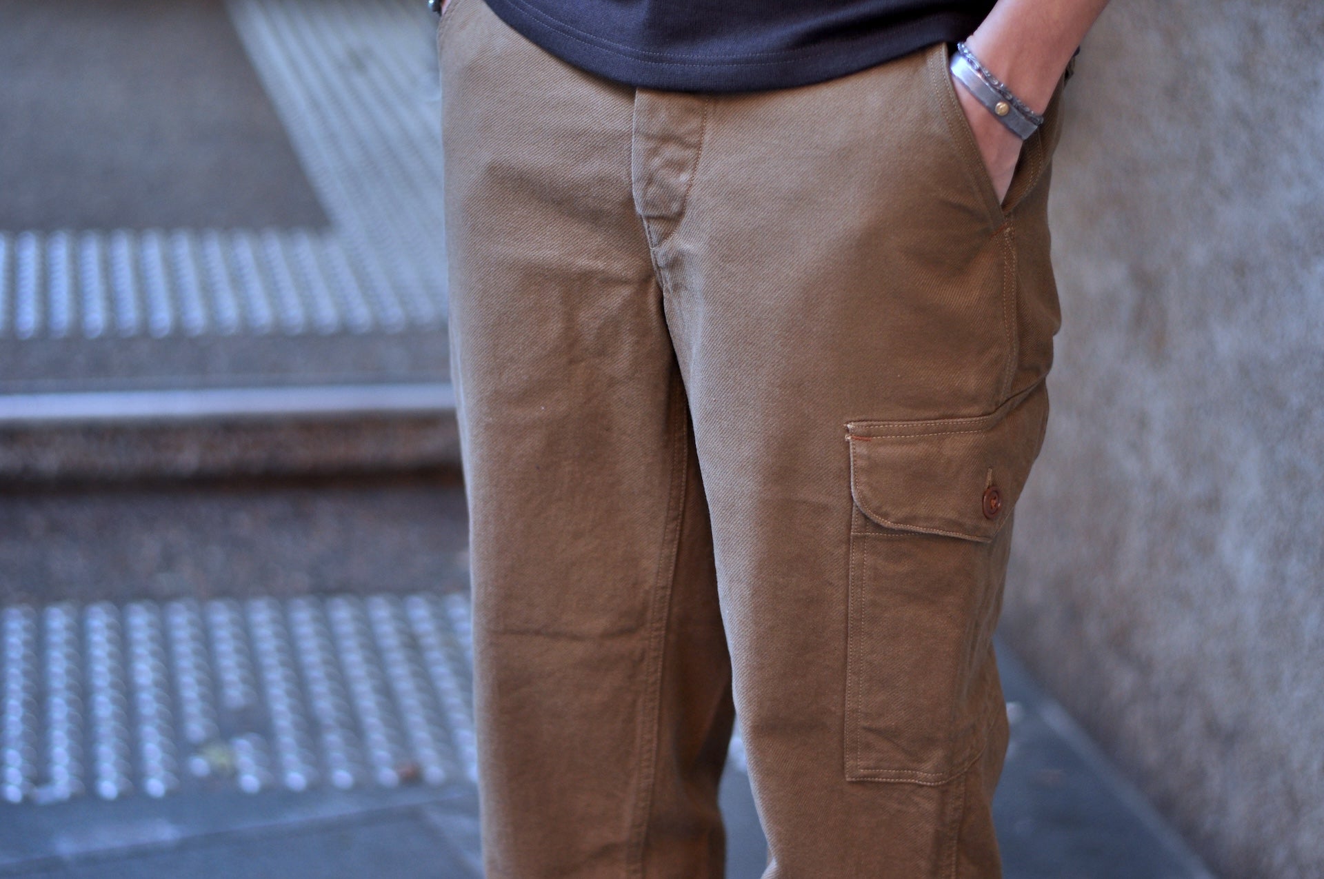 Freewheelers Military Kersey "Aviator's Trousers" (Dark Beige)