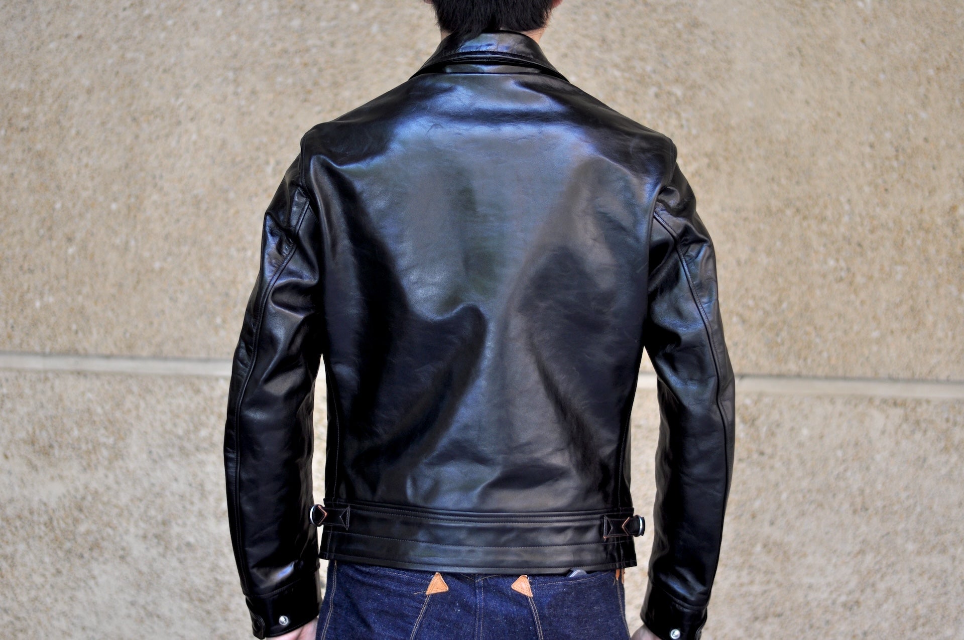 Freewheelers "Mulholland" Horsehide Jacket (Vintage Black)