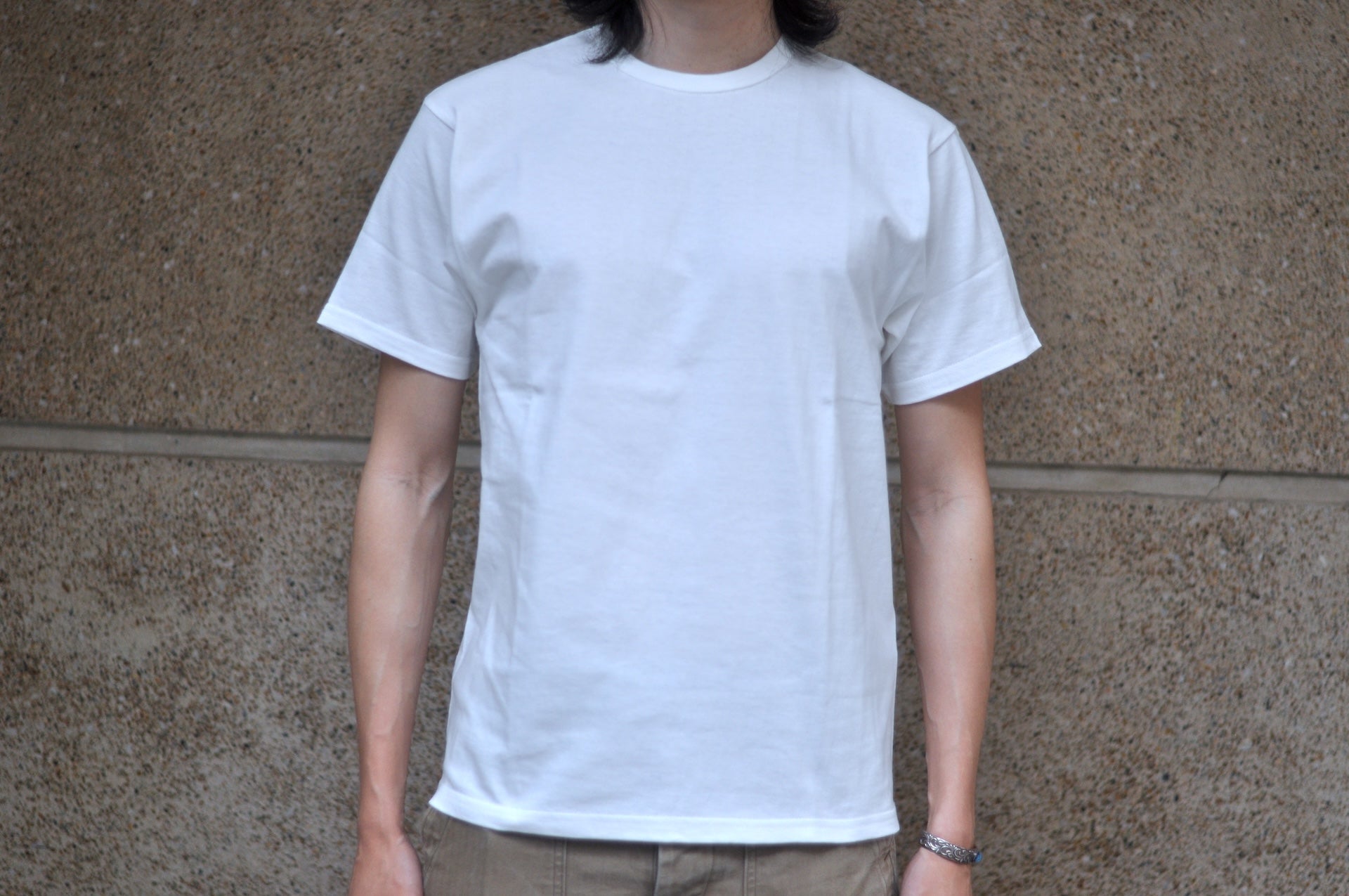 Unique Garment 8oz ‘Drill’ Loopwheeled Tee (Daylight White)