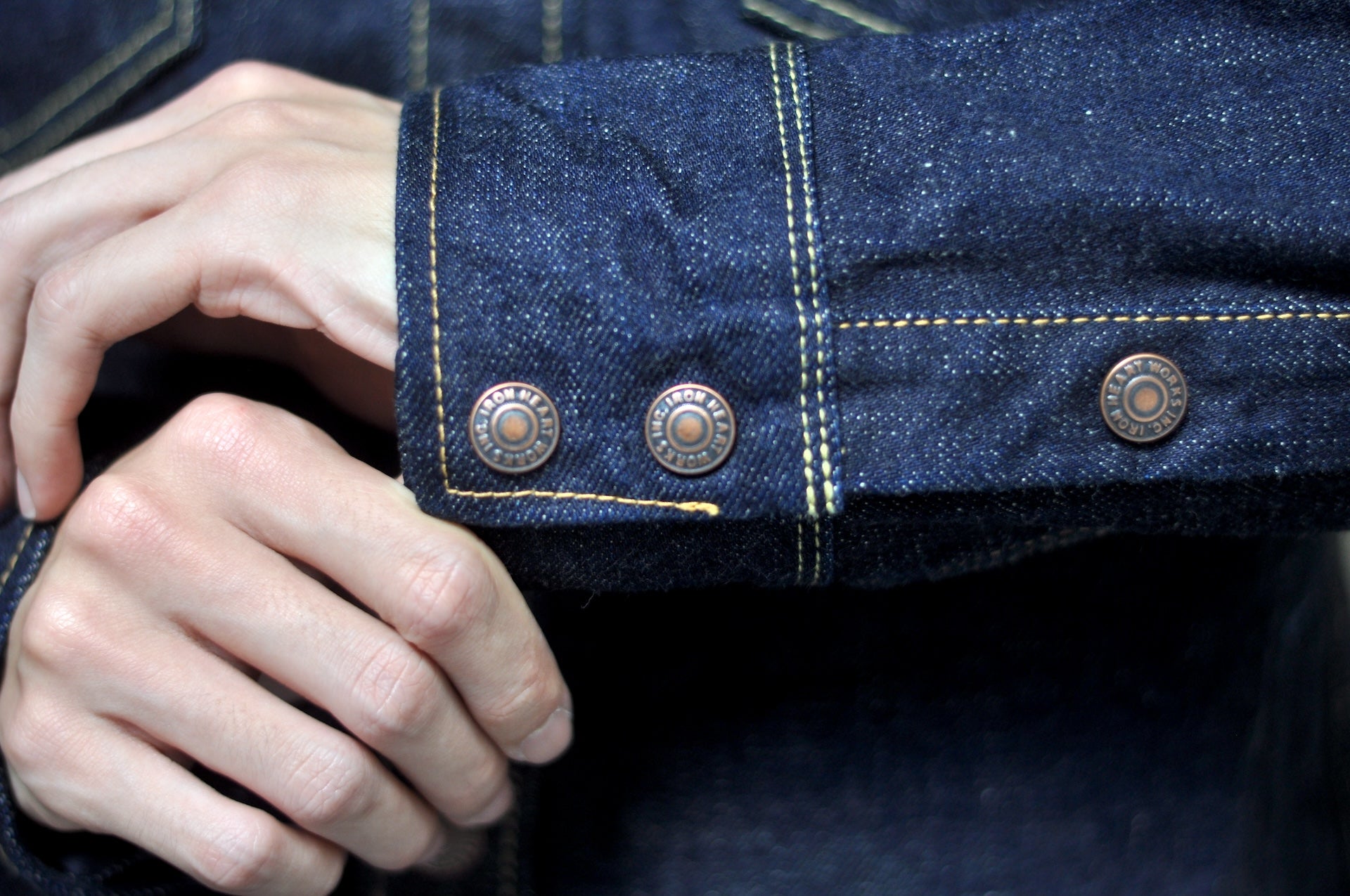 Iron Heart 18oz Indigo Dyed Selvage Denim CPO Jacketed Shirt