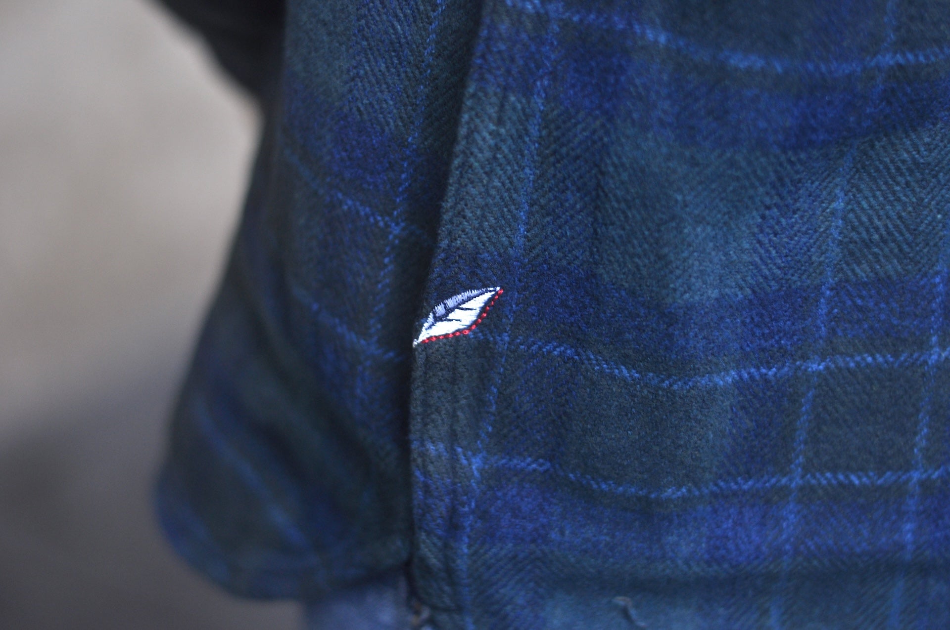 Pure Blue Japan 11oz “Indigo-Overdyed” Cotton Tweed Flannel Work Shirt (Brown)