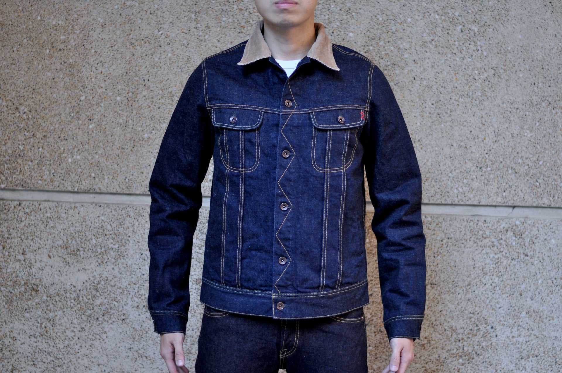 Iron Heart 18oz "Storm Rider" Indigo Dyed Denim Jacket