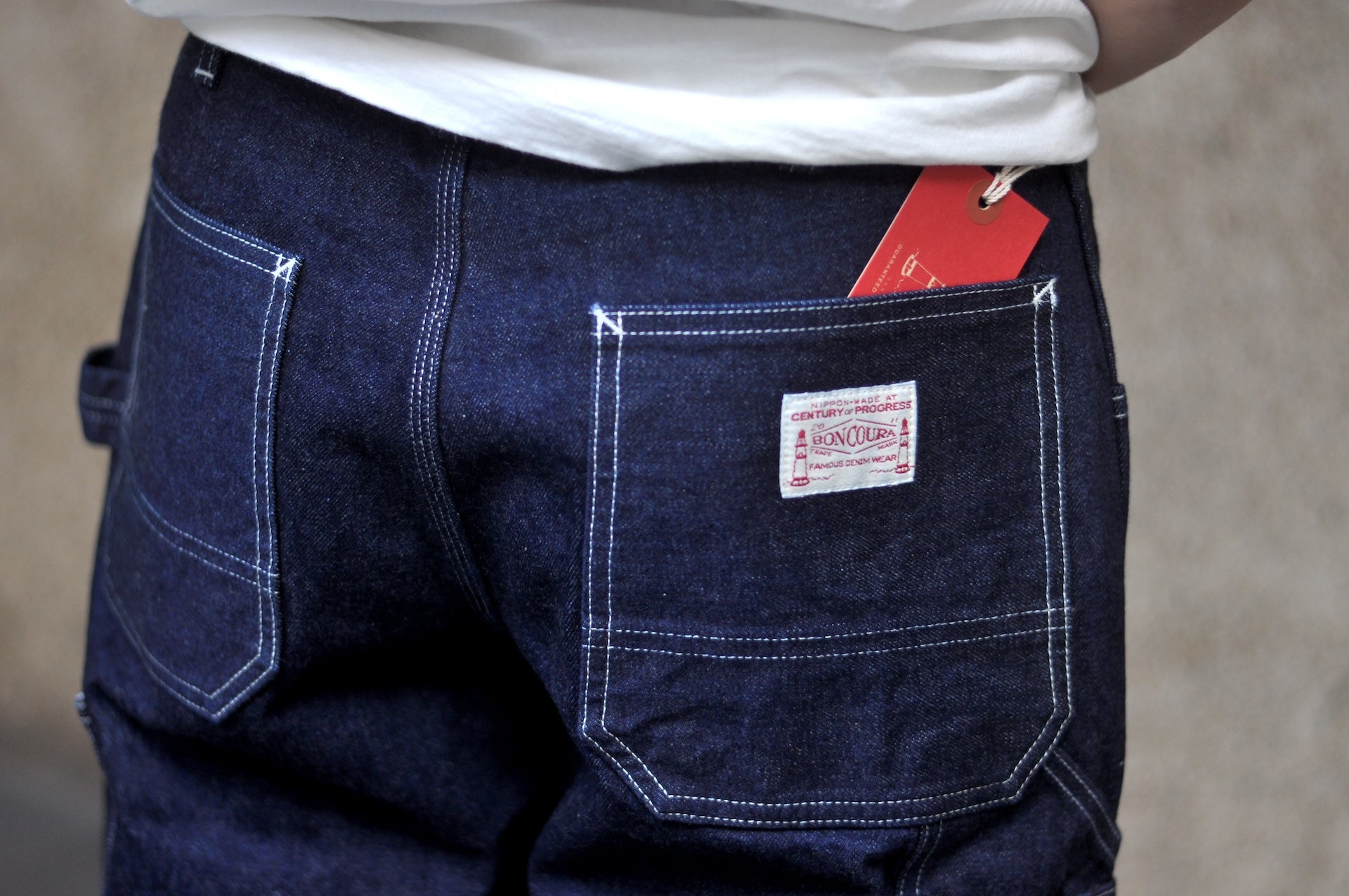 BONCOURA 15oz Indigo Dyed "Ike-Momen"  Denim Painter Pants (Classic Straight fit)