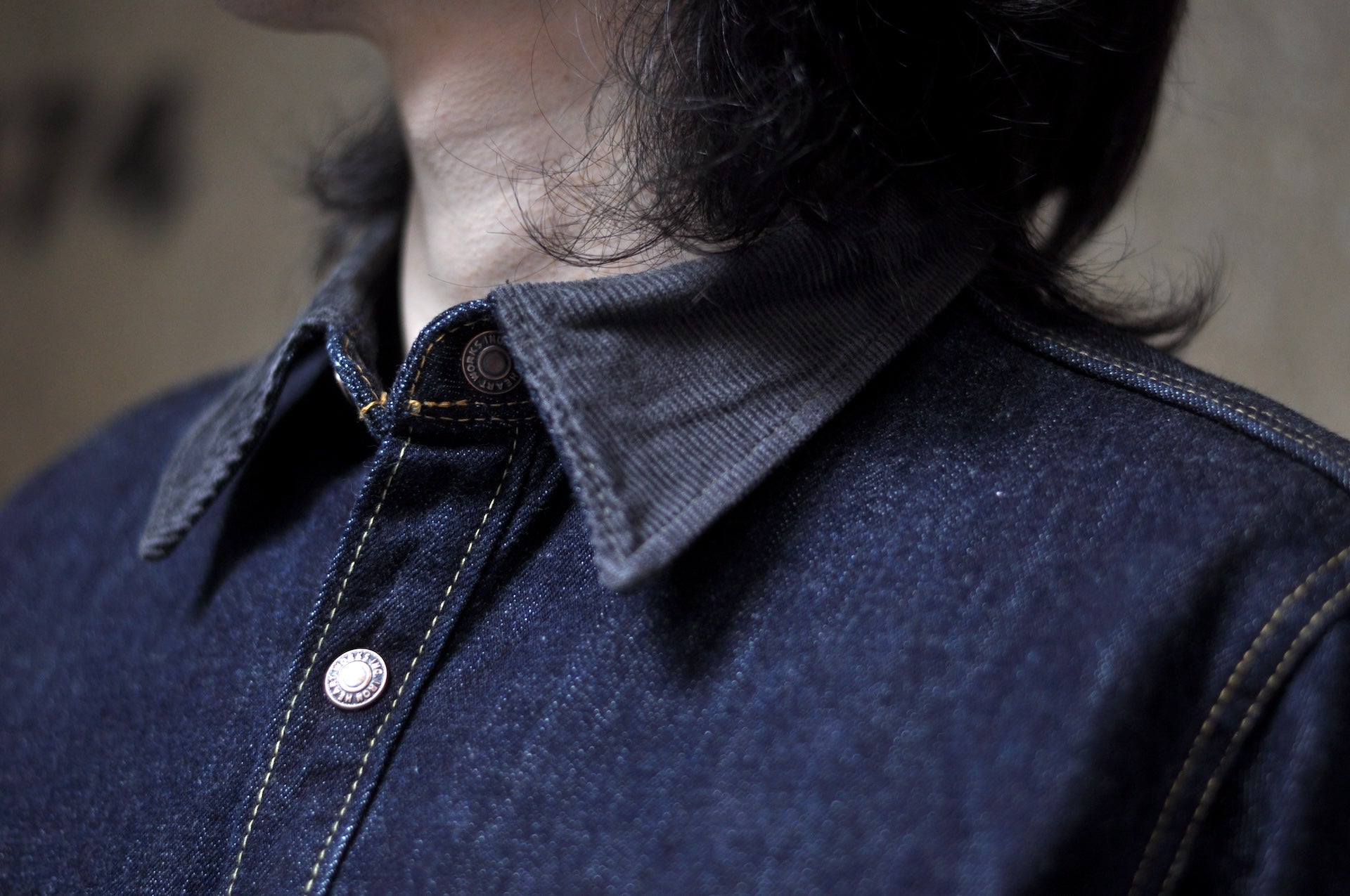 Iron Heart 16oz Indigo Dyed Selvage Denim CPO Jacketed Shirt
