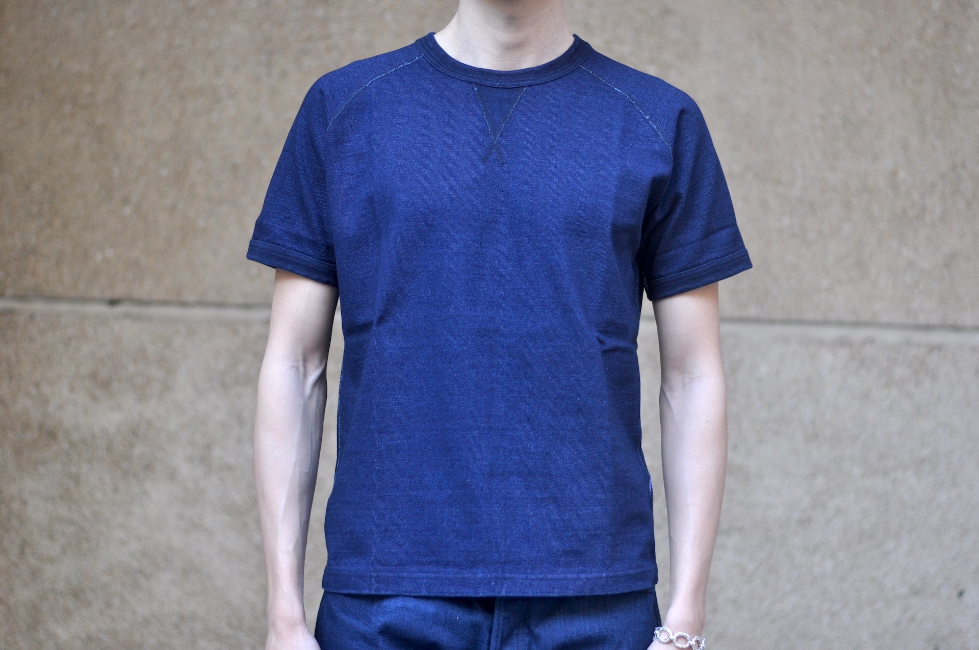 Pure Blue Japan 11oz Heavyweight “Raglan Style” S/S Tee (Grand Indigo)