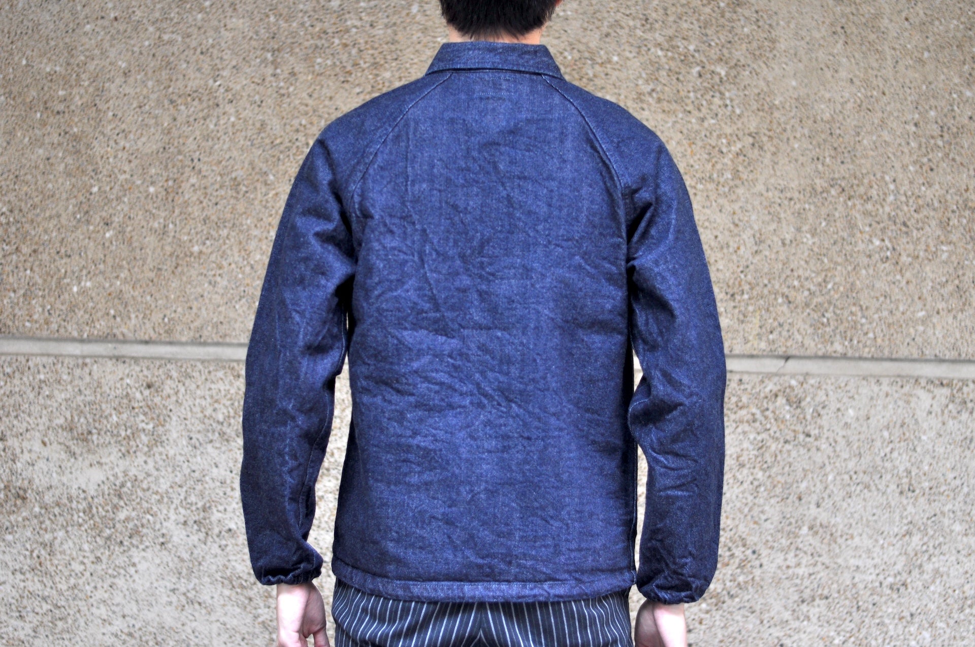 Samurai 15oz "Otokogi" Indigo Dyed Denim Coach Jacket