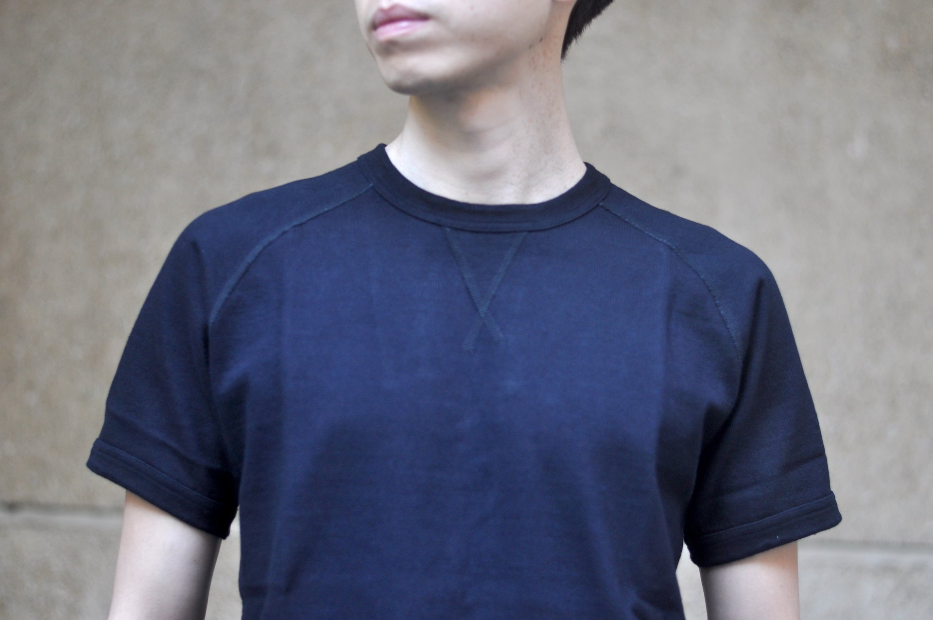 Pure Blue Japan 11oz Heavyweight “Raglan Style” S/S Tee (Black Overdyed)