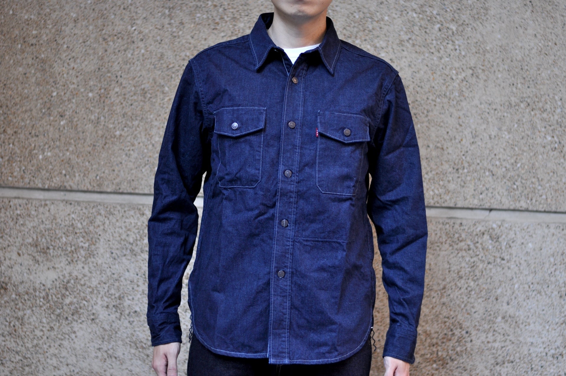 UES 9.5oz Indigo Dyed Selvage Denim Travelling Shirt