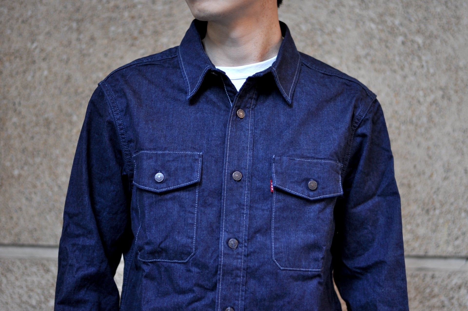 UES 9.5oz Indigo Dyed Selvage Denim Travelling Shirt